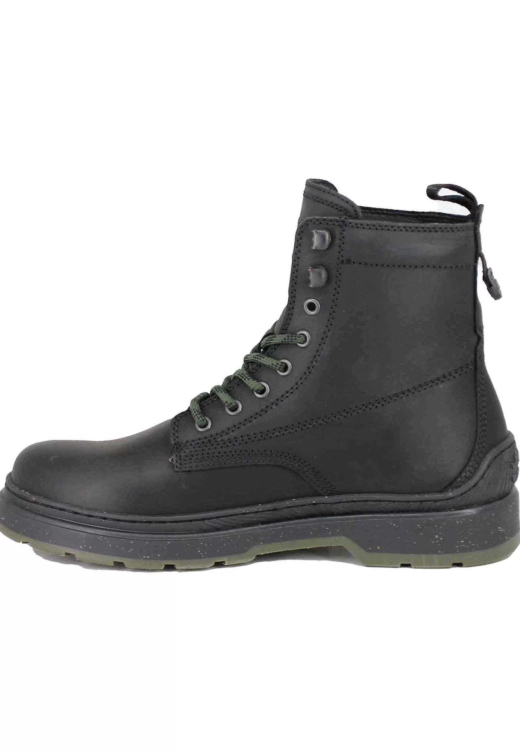 Stivaletti Anfibi Uomo In Pelle Vintage Nera Red Rock Boot*Jeep Flash Sale