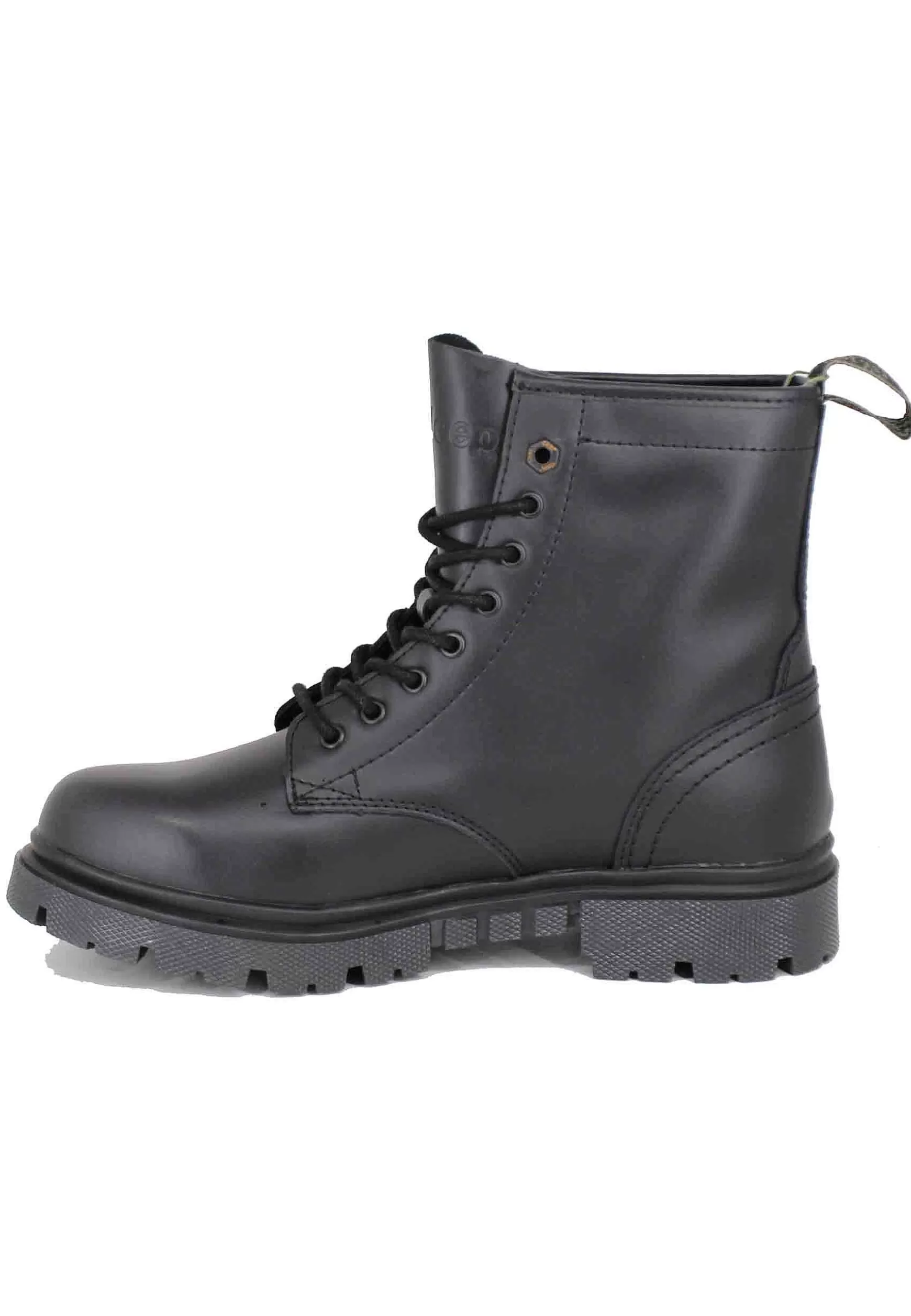 Stivaletti Anfibi Uomo In Pelle Vintage Nera Renegade*Jeep Discount