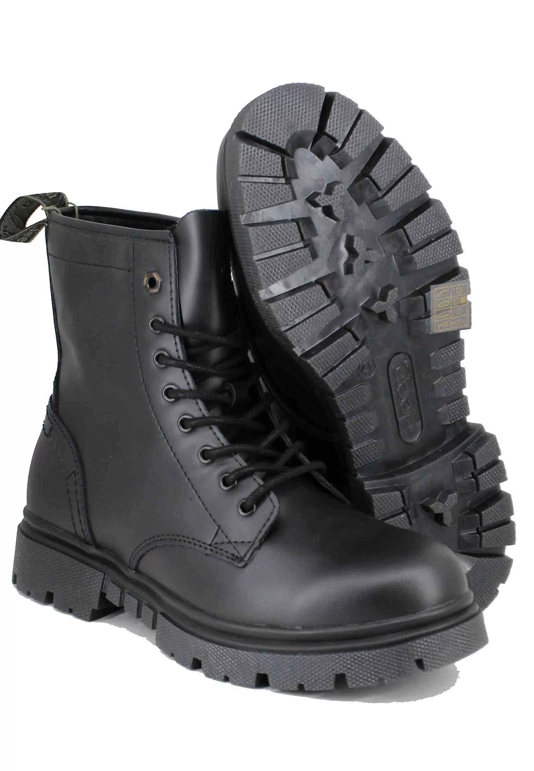 Stivaletti Anfibi Uomo In Pelle Vintage Nera Renegade*Jeep Discount