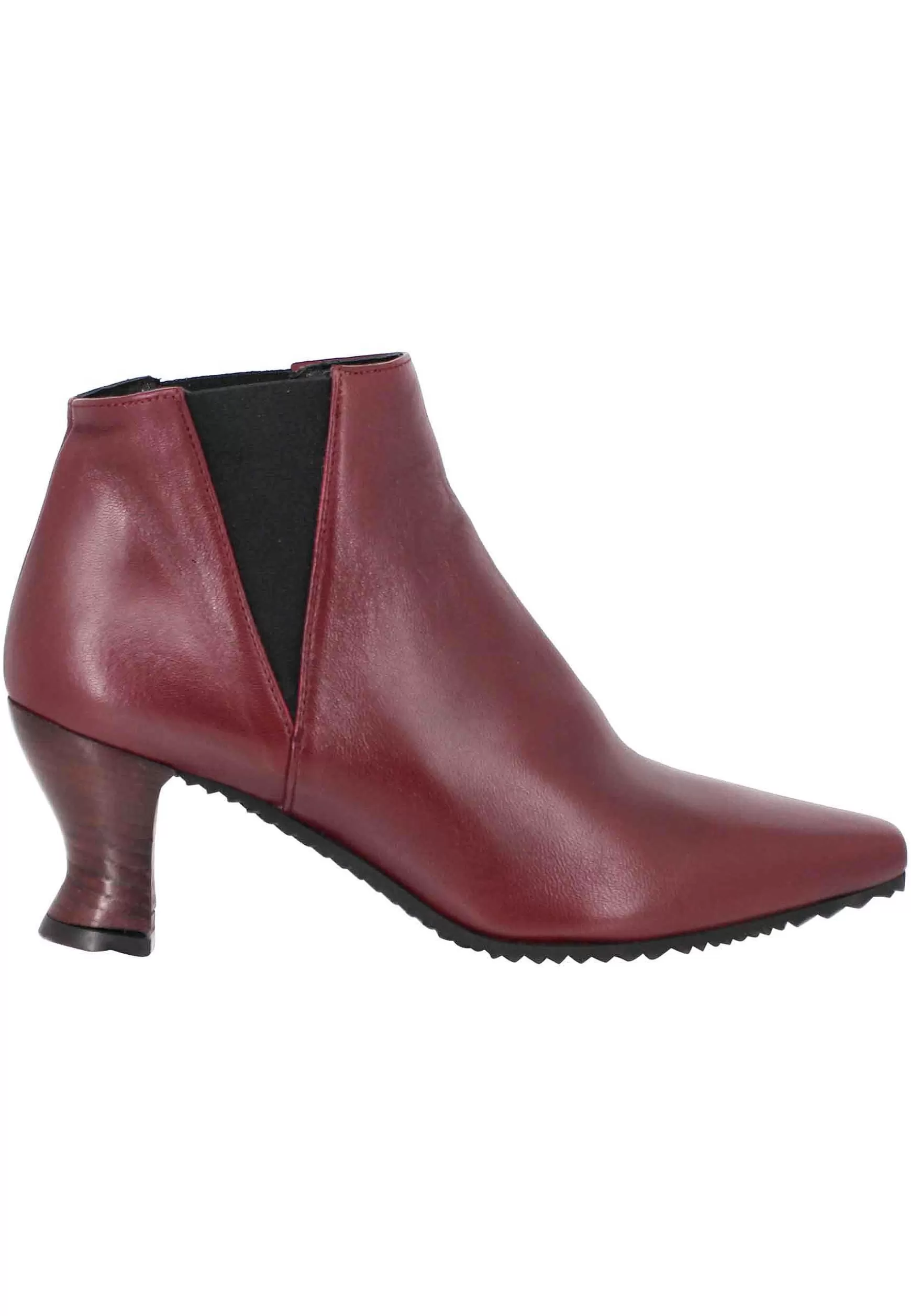 Stivaletti Beatles Donna In Pelle Viola Punta Quadra E Tacco In Cuoio** Best Sale