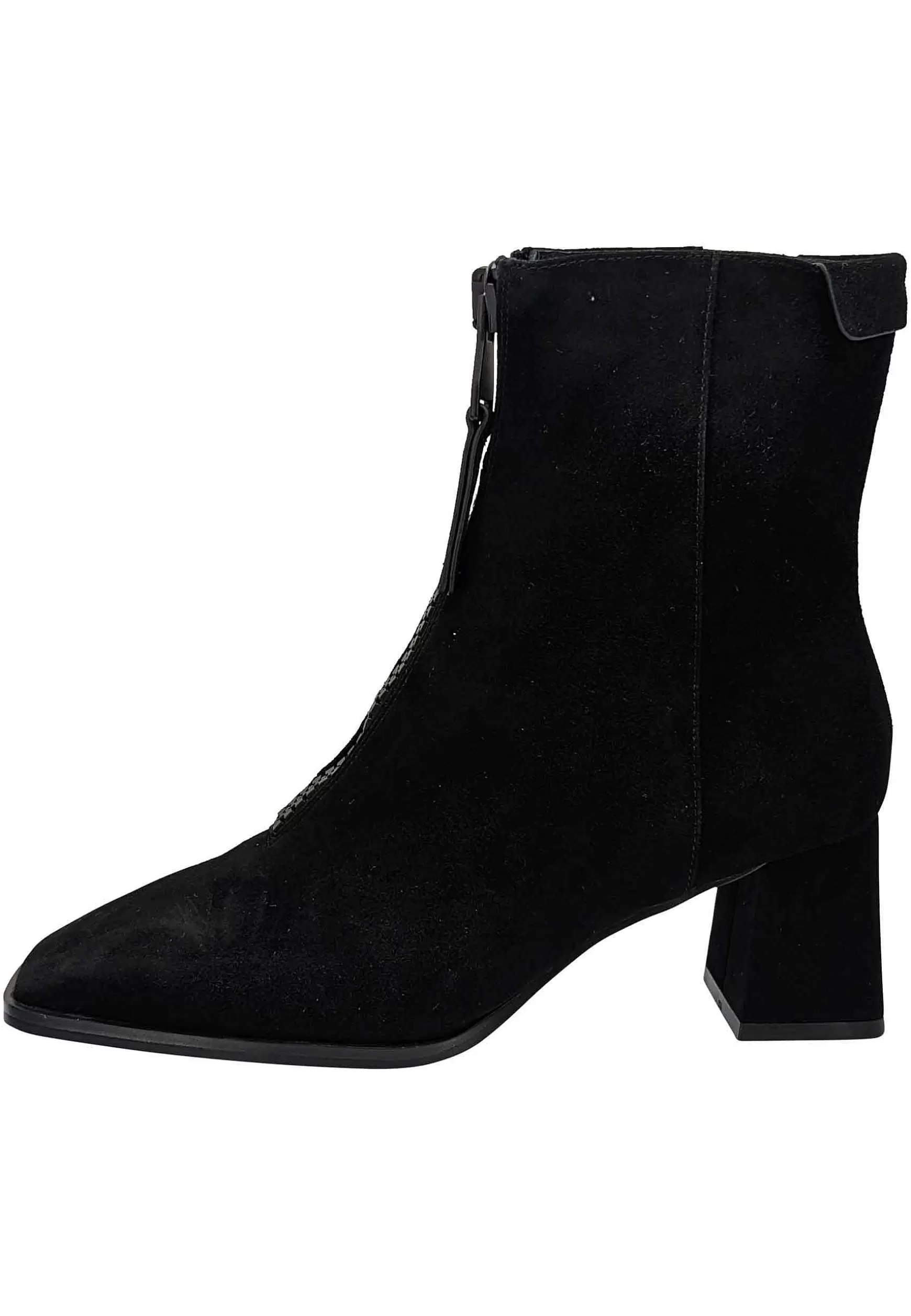 Stivaletti Donna In Camoscio Nero Con Punta Quadra E Tacco Medio*Lola Cruz Cheap
