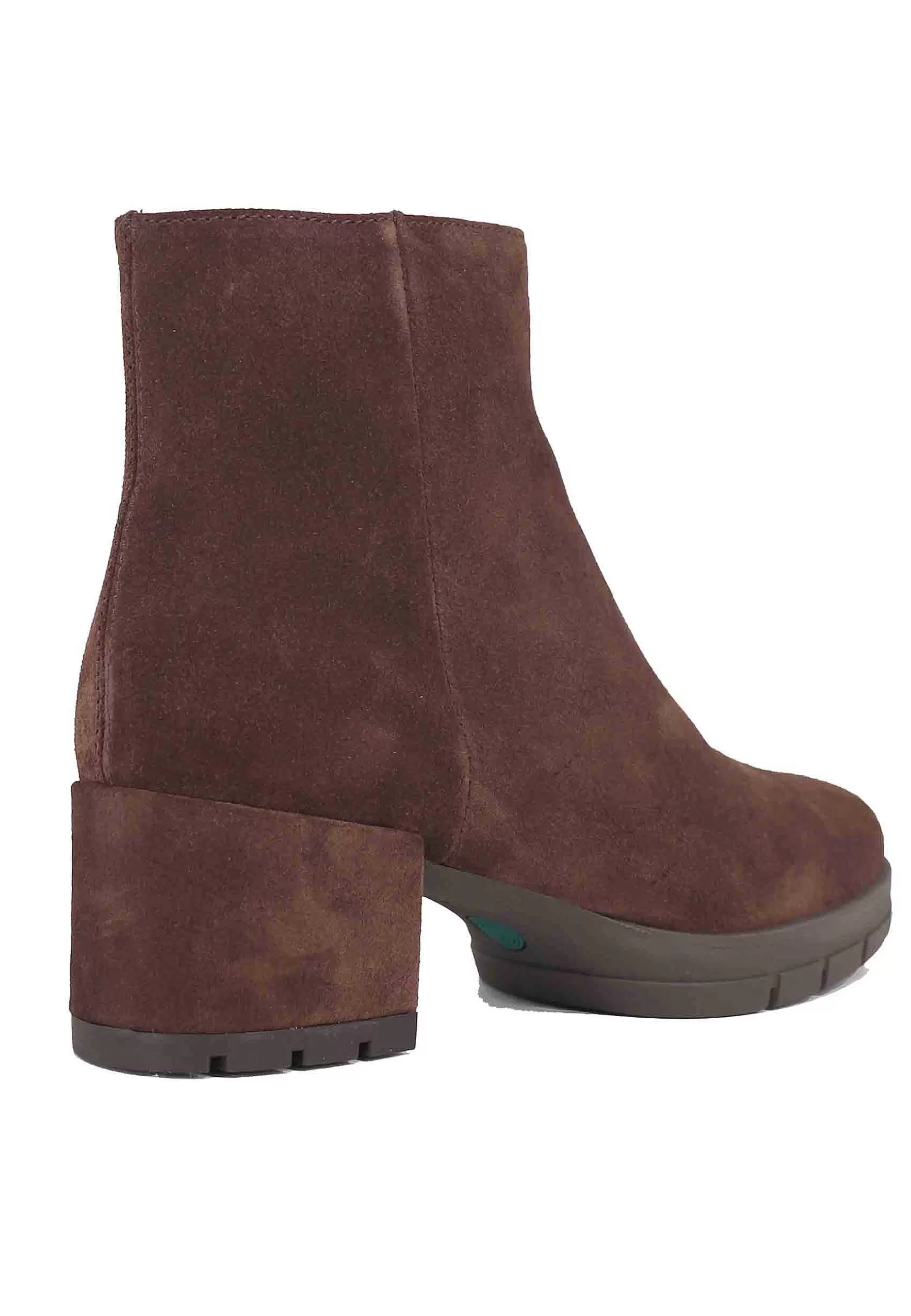 Stivaletti Donna In Camoscio Testa Di Moro Con Plateau In Gomma*Unisa Fashion