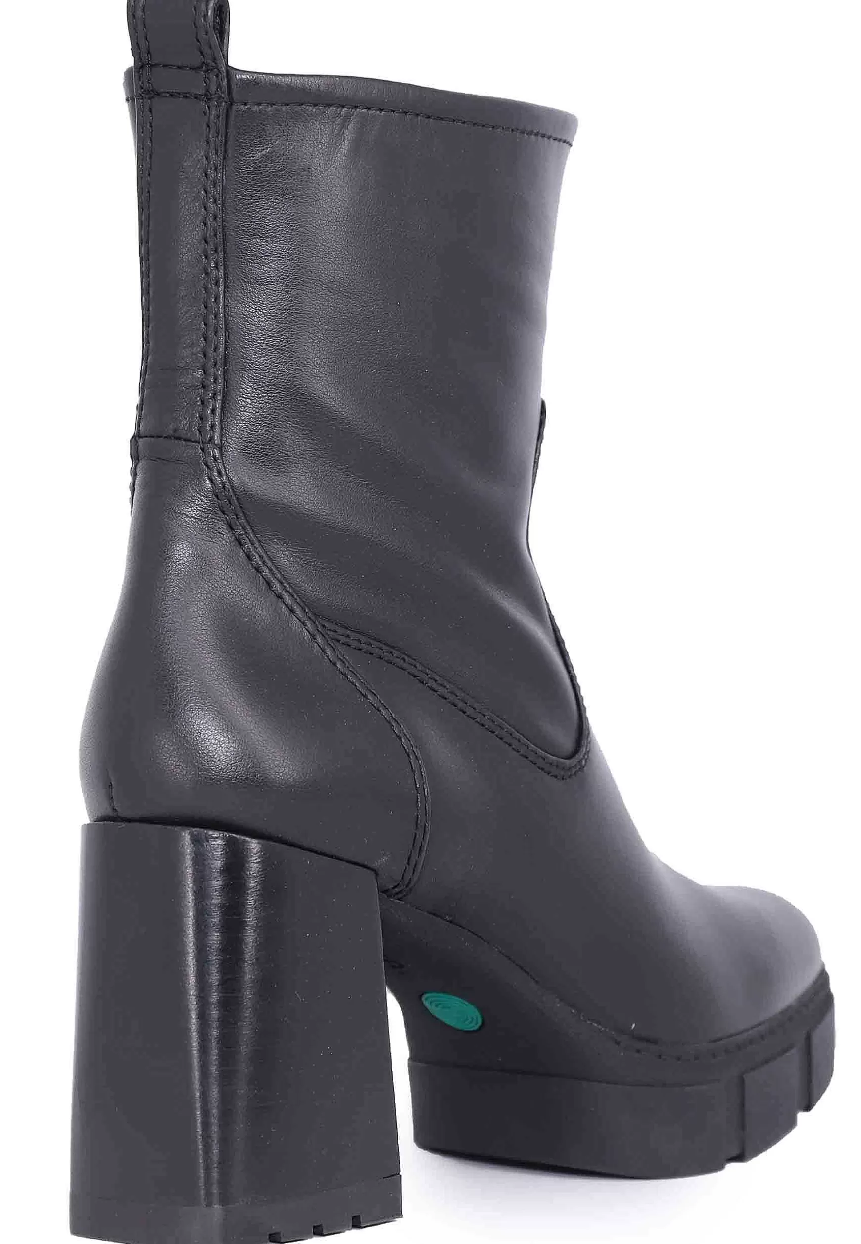 Stivaletti Donna In Eco Pelle Nera Con Tacco Alto E Plateau*Unisa Sale