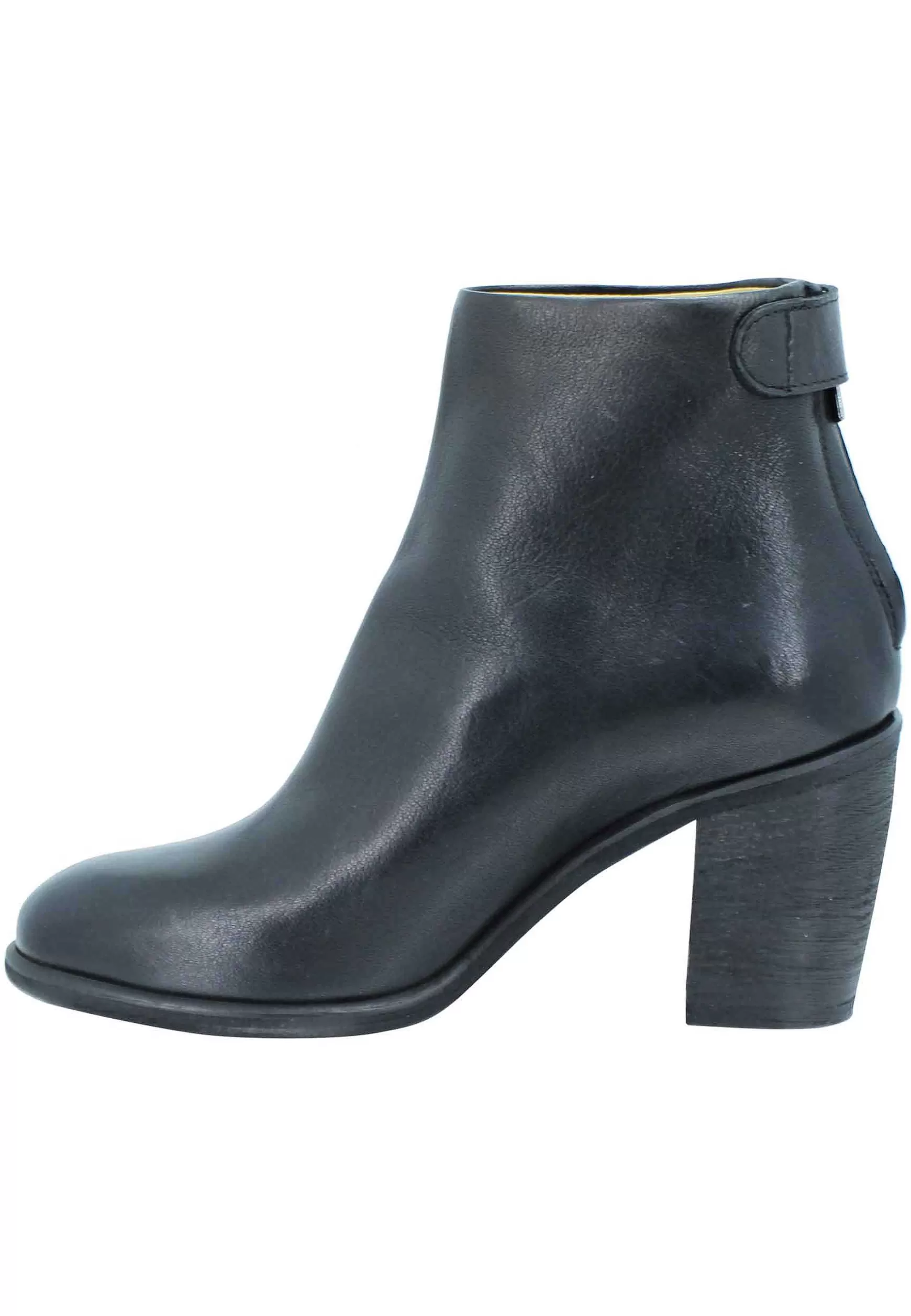 Stivaletti Donna In Pelle Nera Tacco Alto Con Zip Posteriore*Zoe Store