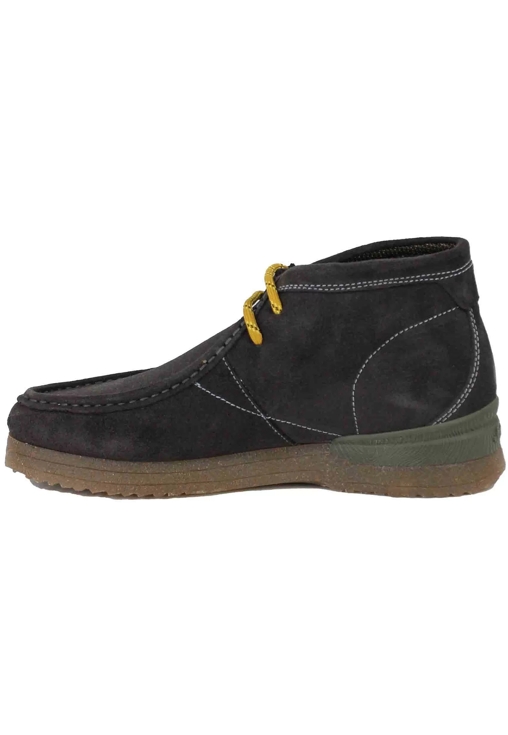 Stivaletti Polacchine Uomo In Camoscio Grigio Con Suola In Para Bantam*Jeep Online
