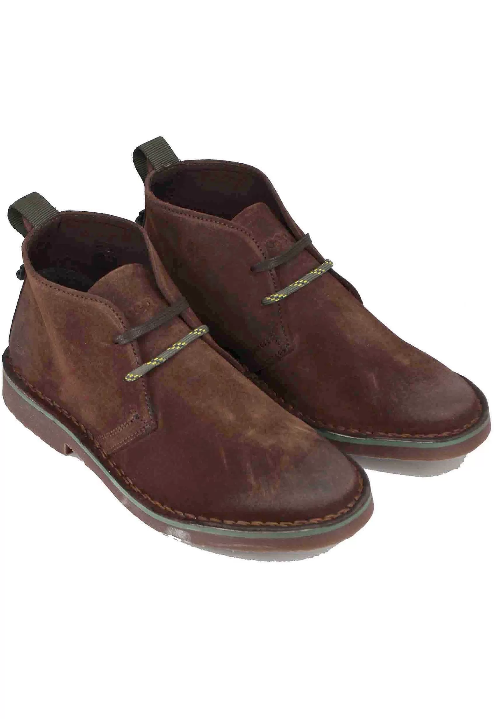 Stivaletti Polacchine Uomo Overland In Camoscio Testa Di Moro Con Suola In Para*Jeep Flash Sale