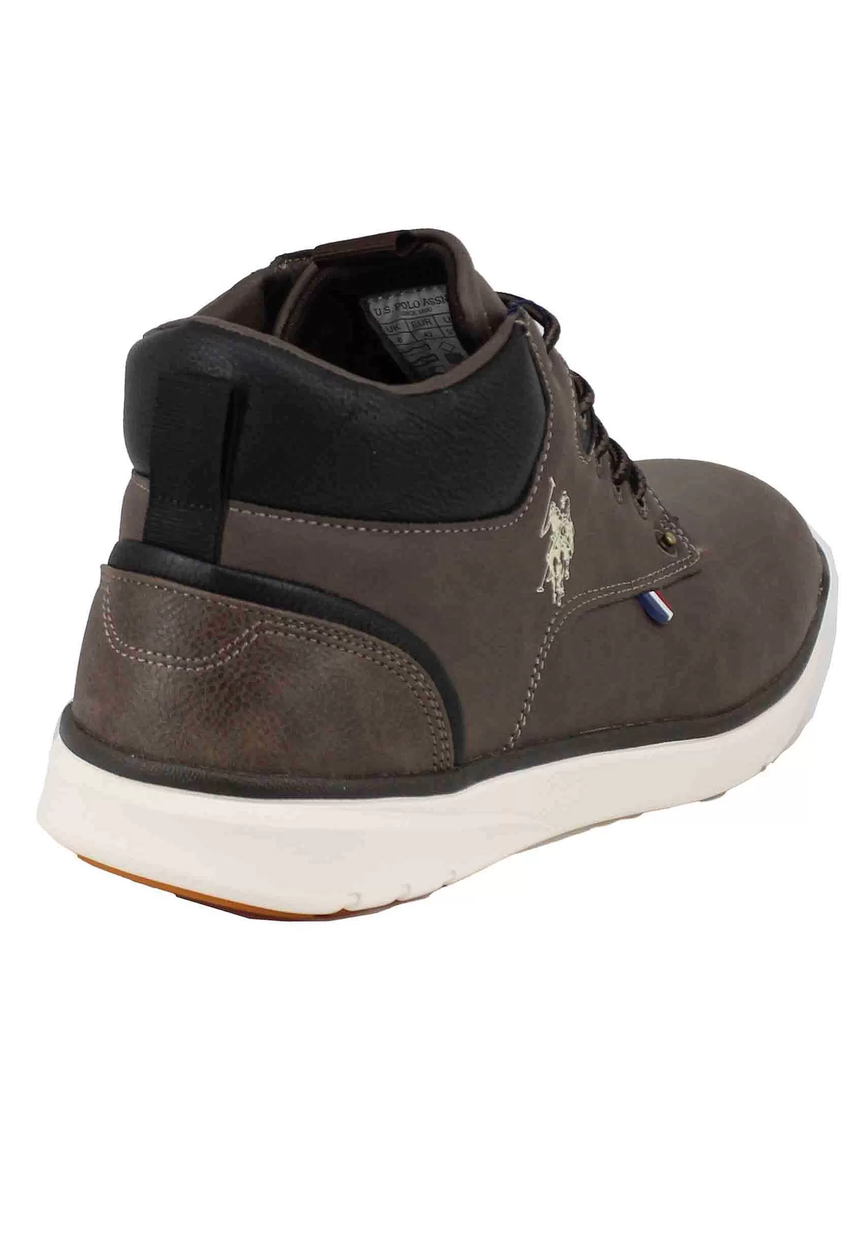 Stivaletti Uomo In Eco Pelle Marrone Con Suola In Gomma*U.S. Polo Assn Best Sale
