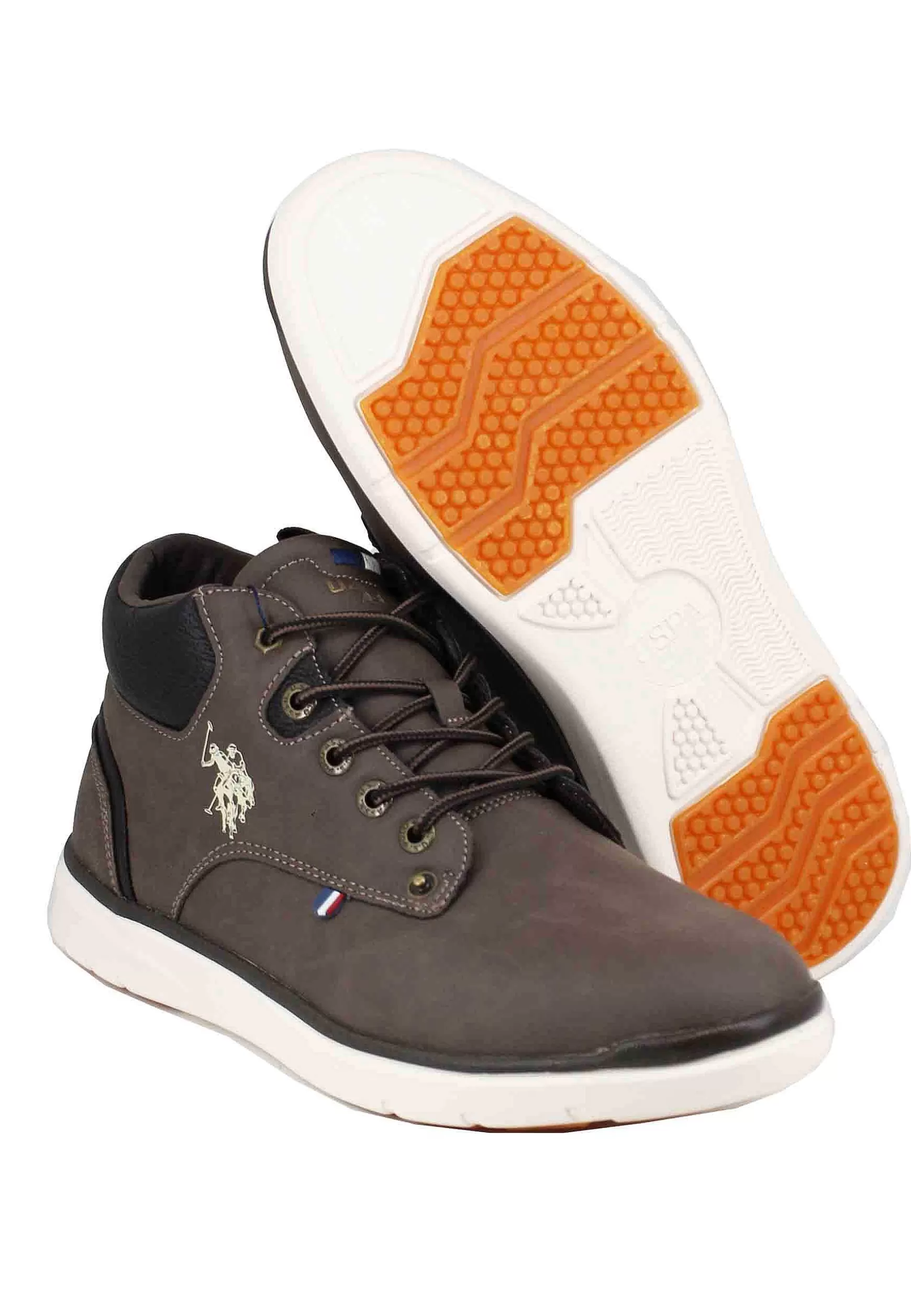 Stivaletti Uomo In Eco Pelle Marrone Con Suola In Gomma*U.S. Polo Assn Best Sale