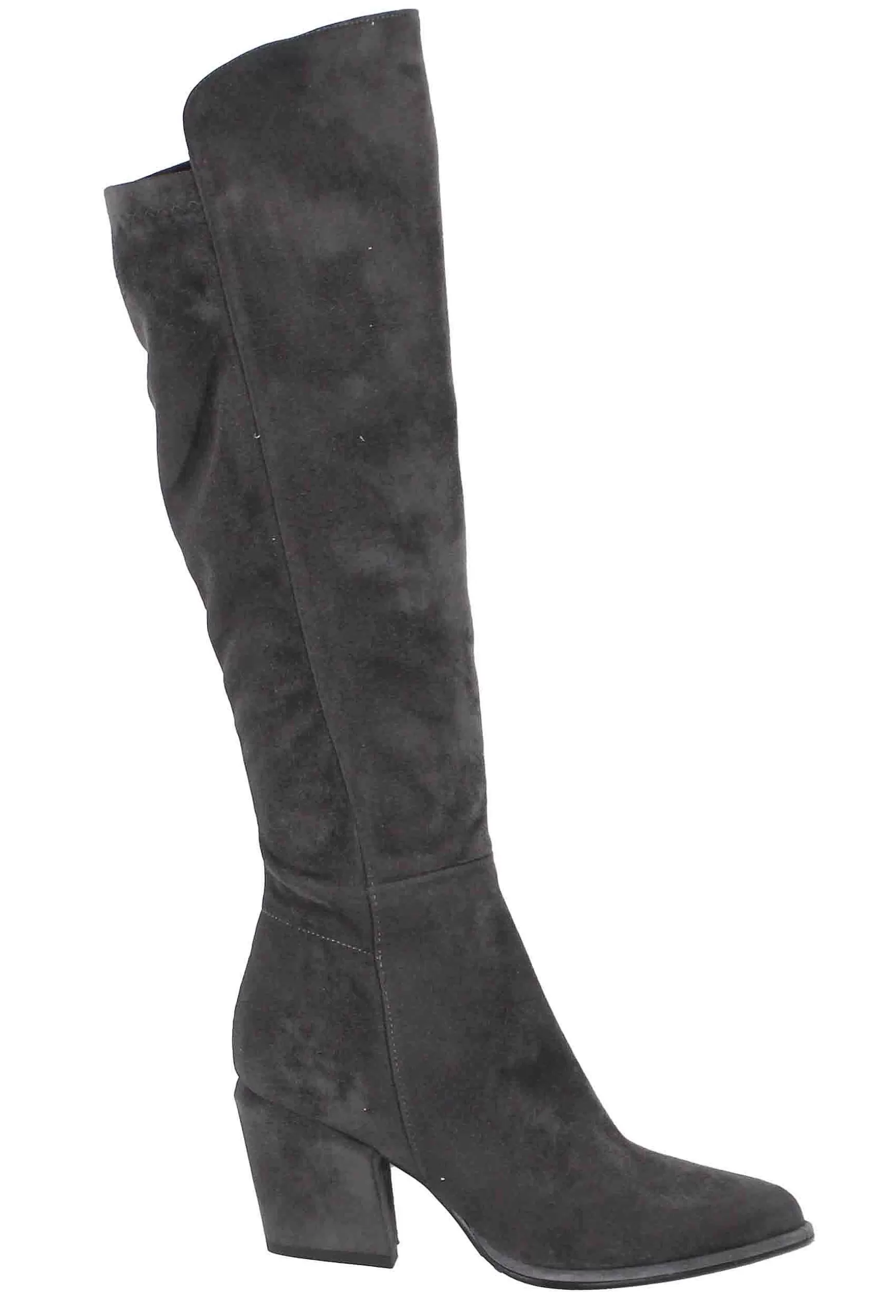 Stivali Donna In Eco Camoscio Grigio Elasticizzato** Shop