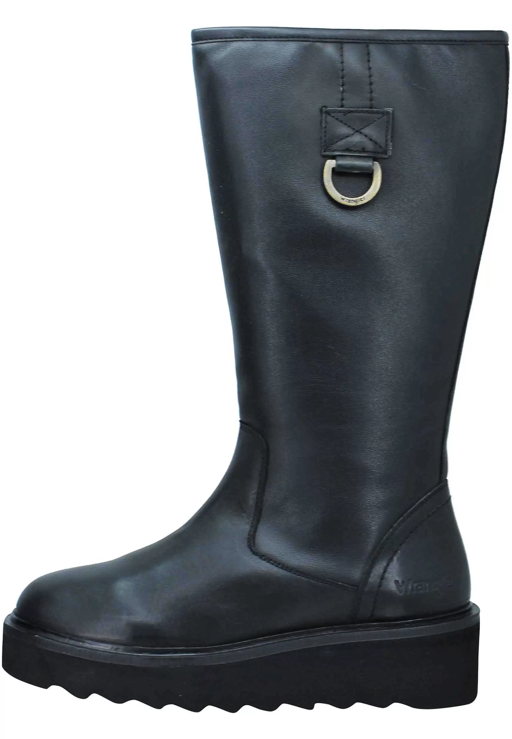 Stivali Donna Jane Hight In Pelle Con Fondo Gomma Basso E Fibbia Laterale*Wrangler Discount