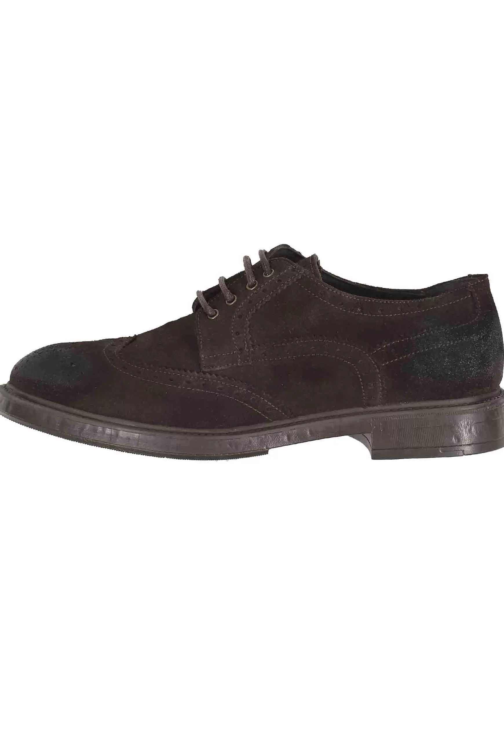 Stringate Da Uomo In Camoscio Testa Di Moro Con Impunture All'Inglese E Suola In Gomma** Shop