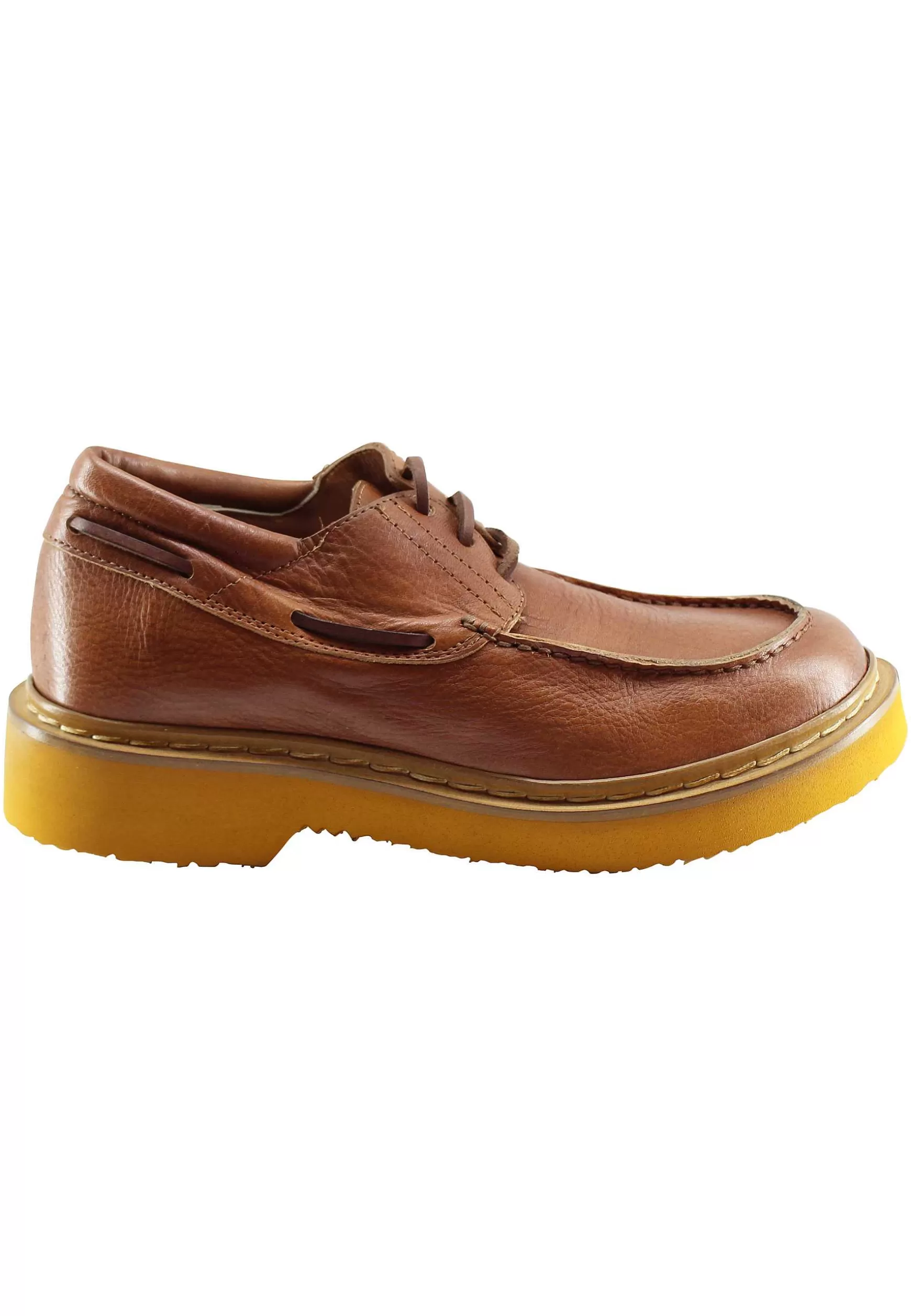 Stringate Donna In Pee Cuoio Con acci In Pee E Vaschetta Cucita*L Cheap