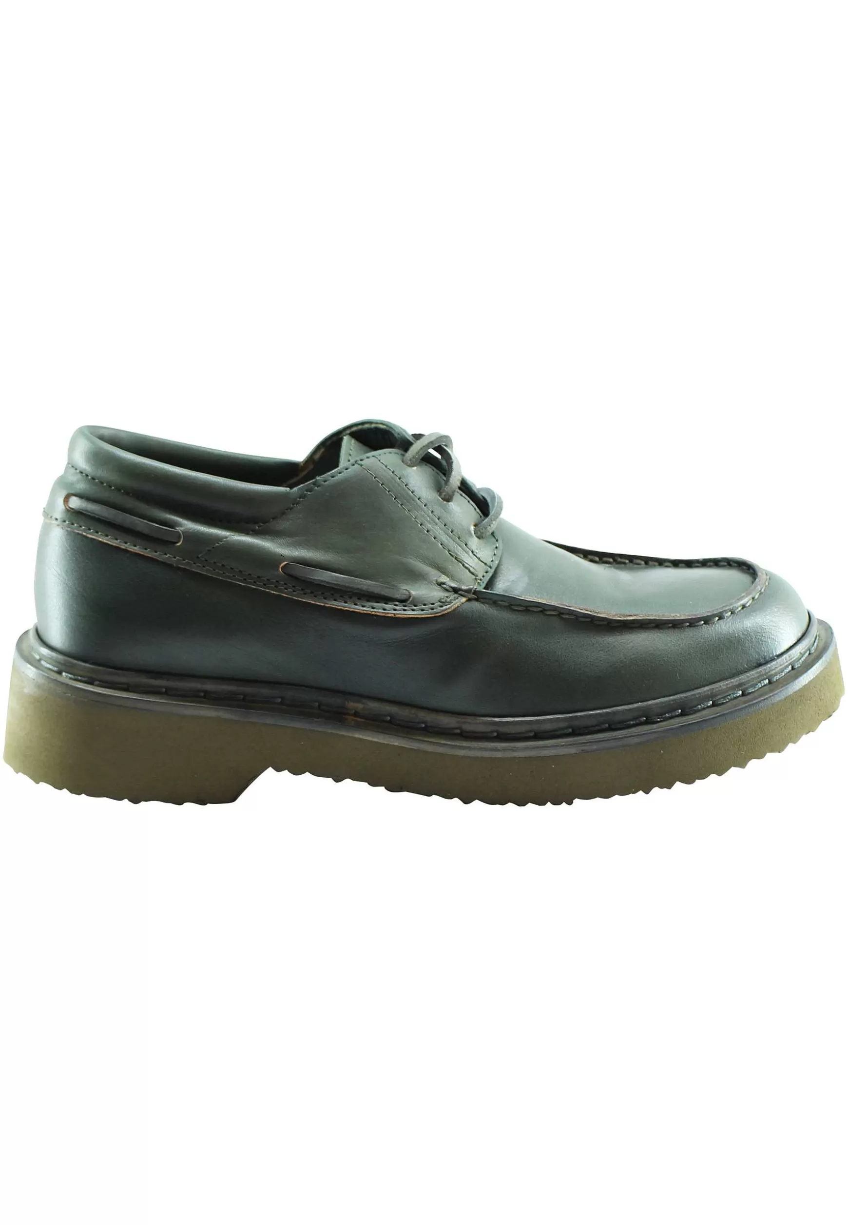 Stringate Donna In Pee Verde Con acci In Pee E Vaschetta Cucita*L Cheap