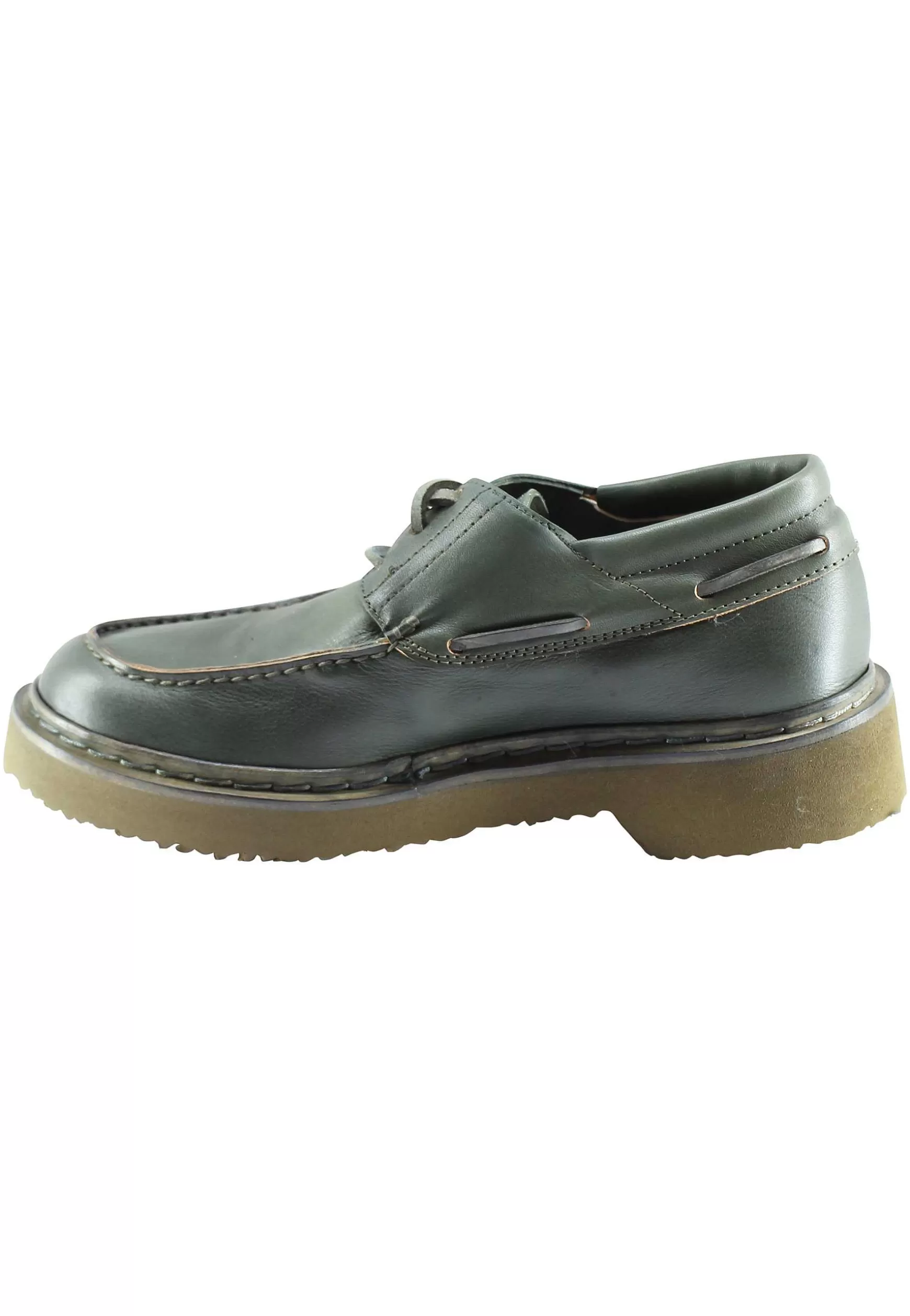 Stringate Donna In Pee Verde Con acci In Pee E Vaschetta Cucita*L Cheap