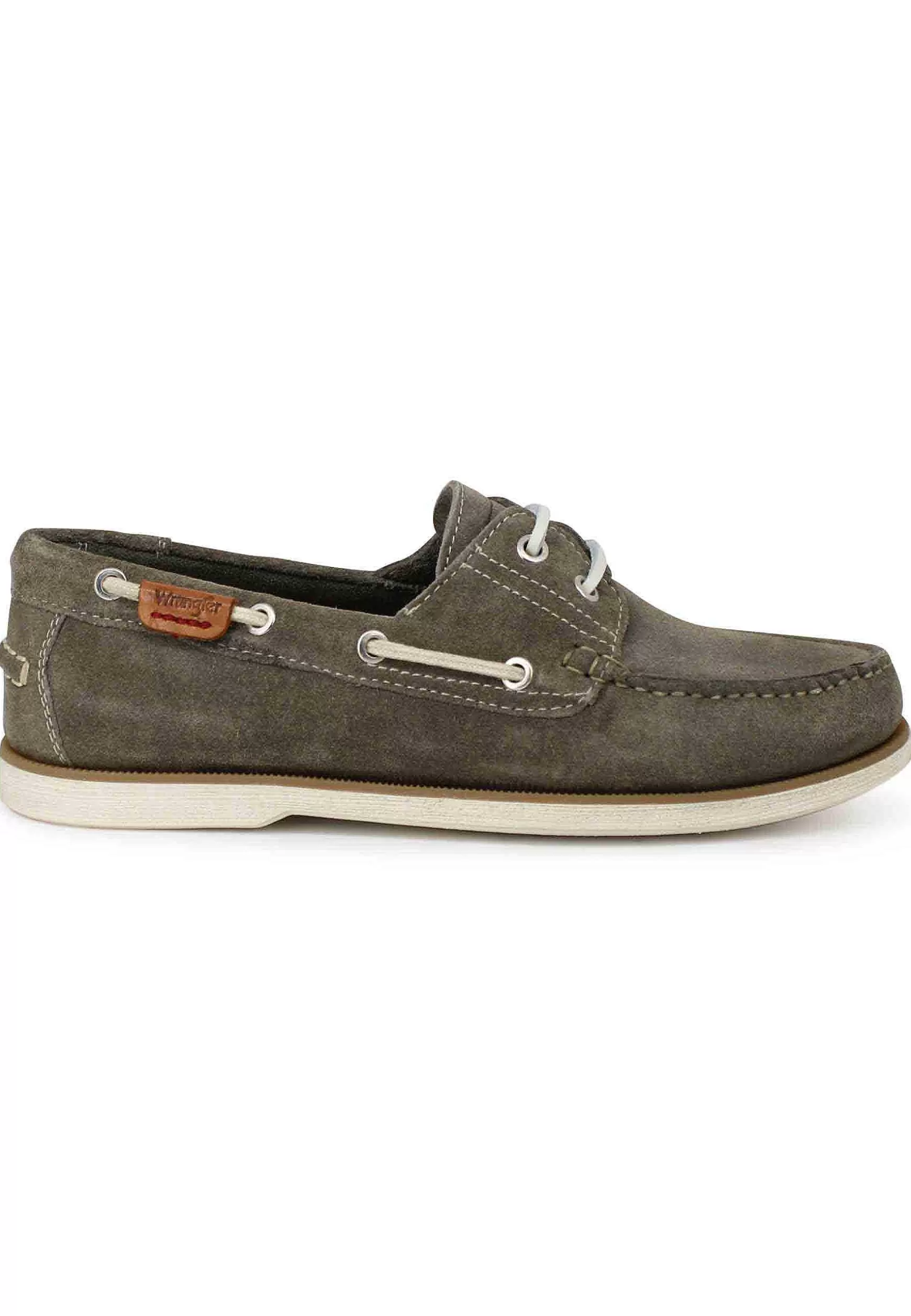 Stringate Uomo Baltic In Camoscio Fango Con Lacci In Cuoio E Suola In Gomma*Wrangler Sale