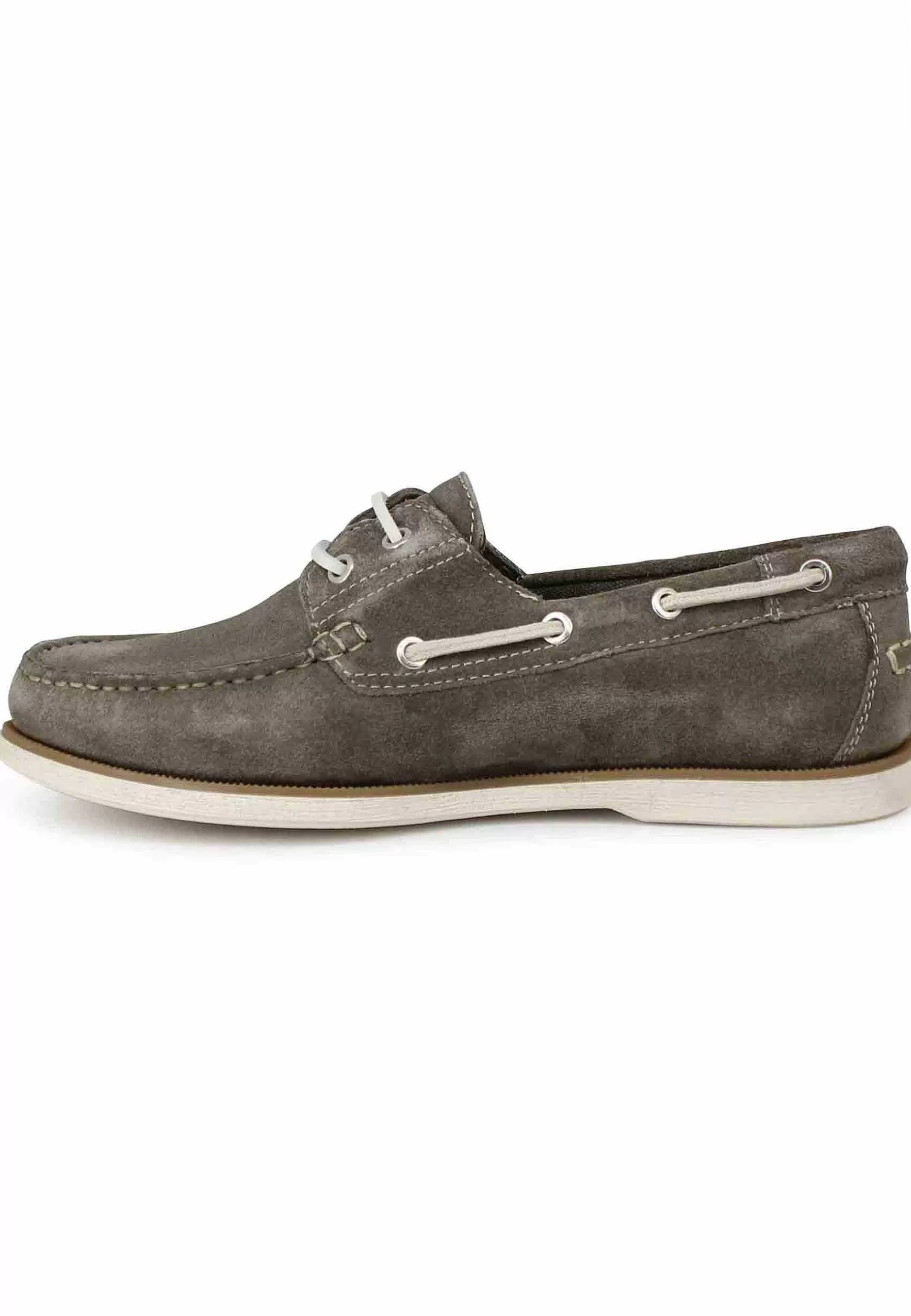 Stringate Uomo Baltic In Camoscio Fango Con Lacci In Cuoio E Suola In Gomma*Wrangler Sale