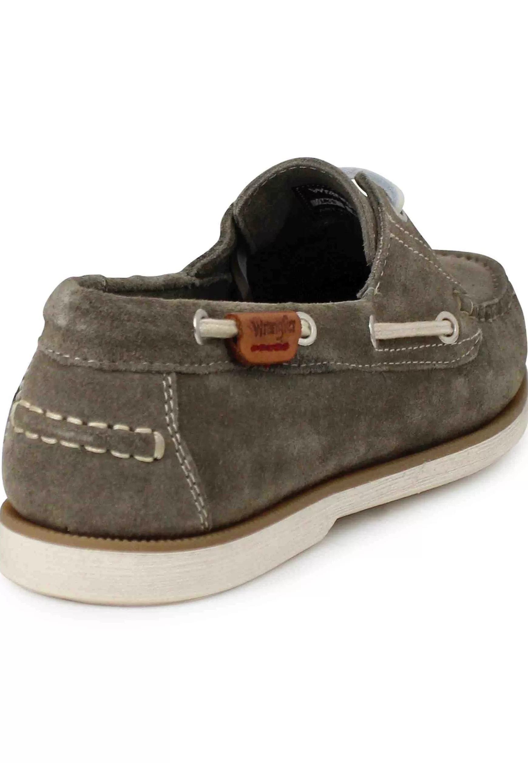 Stringate Uomo Baltic In Camoscio Fango Con Lacci In Cuoio E Suola In Gomma*Wrangler Sale