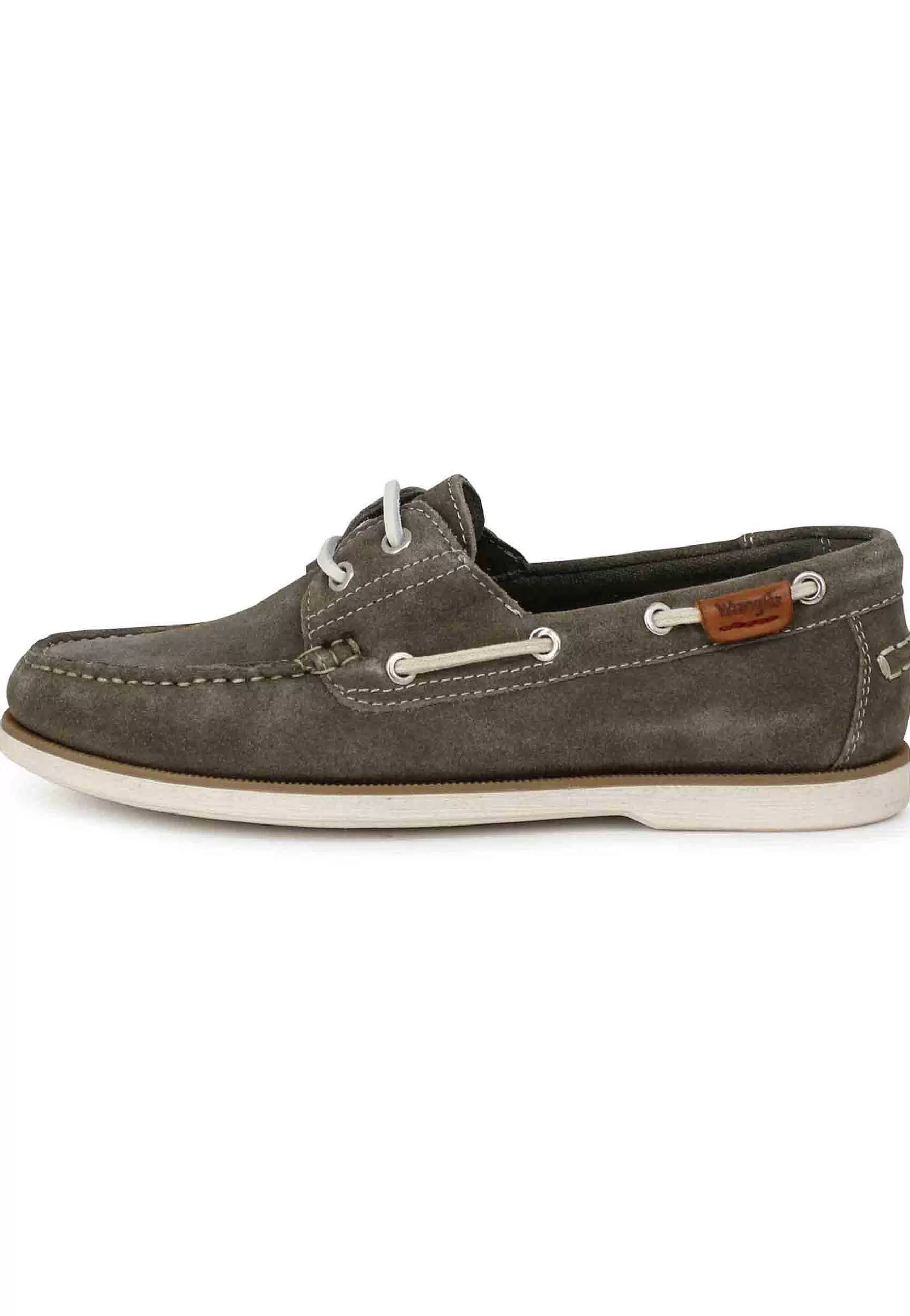 Stringate Uomo Baltic In Camoscio Fango Con Lacci In Cuoio E Suola In Gomma*Wrangler Sale