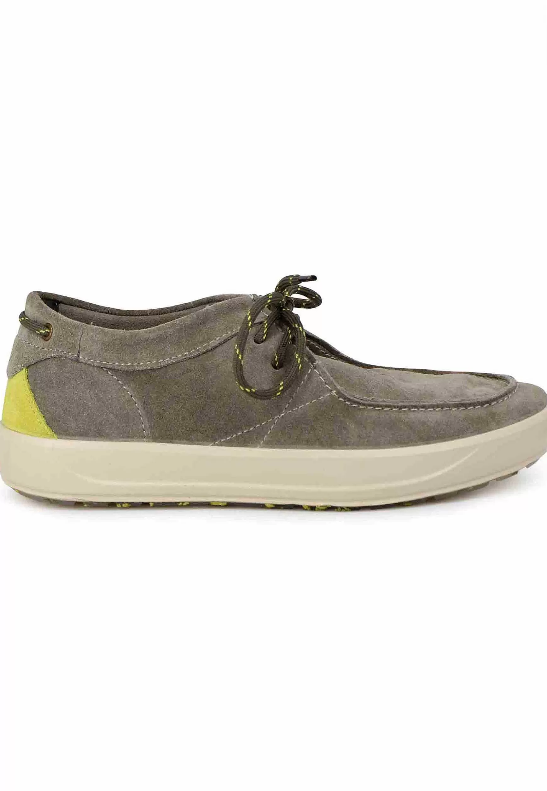 Stringate Uomo Bob Cat In Camoscio Verde Con Suola In Gomma*Jeep Best Sale