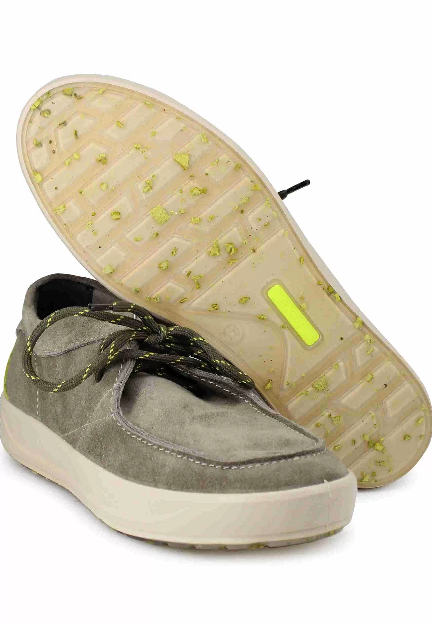 Stringate Uomo Bob Cat In Camoscio Verde Con Suola In Gomma*Jeep Best Sale