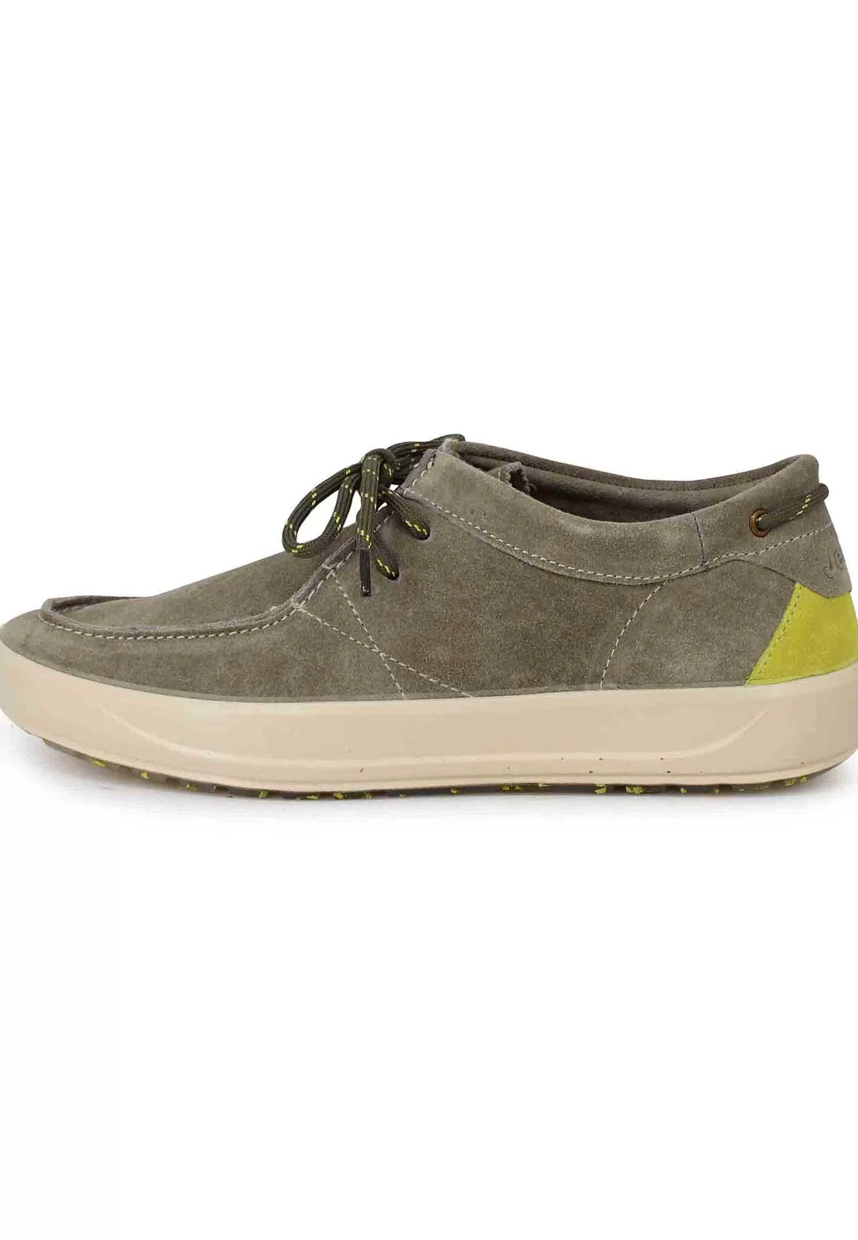 Stringate Uomo Bob Cat In Camoscio Verde Con Suola In Gomma*Jeep Best Sale