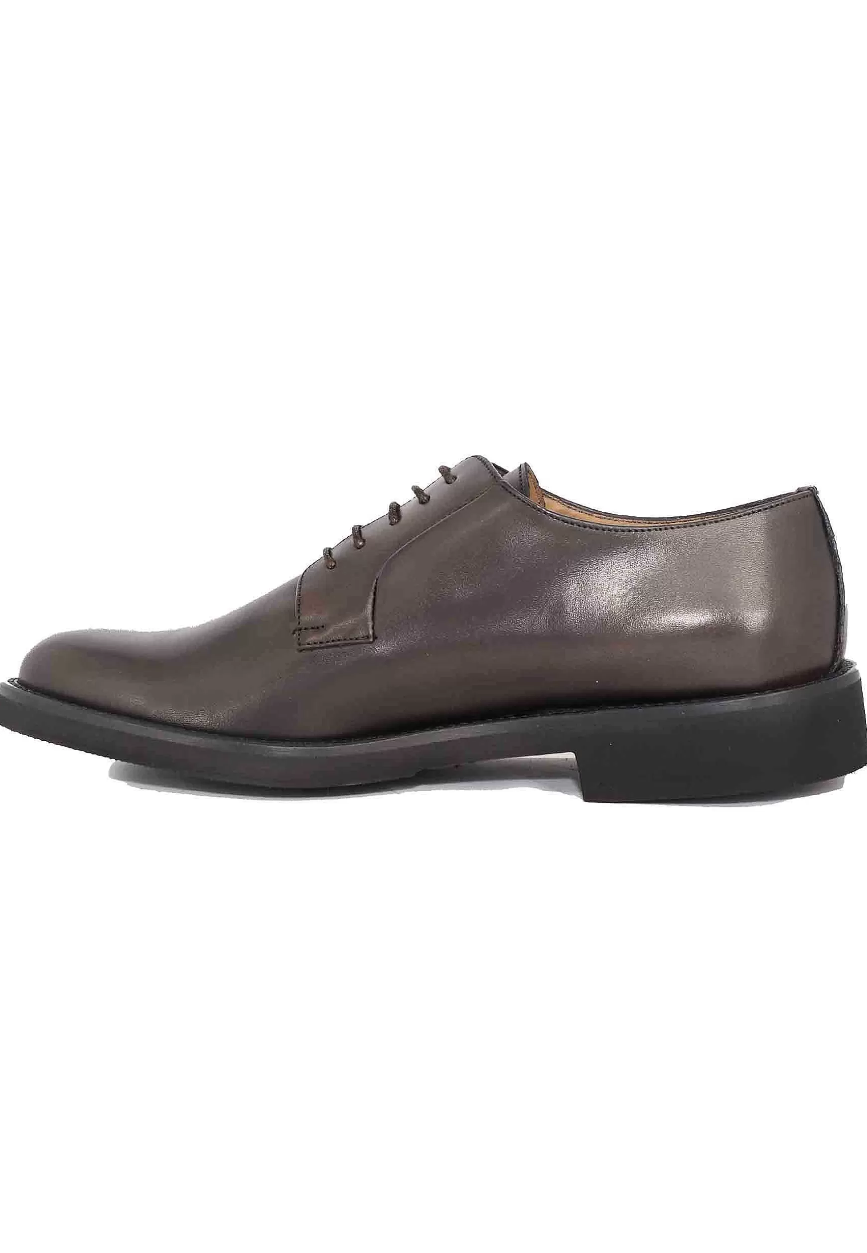 Stringate Uomo In Pelle Marone Con Suola In Gomma Ultra Leggera E Punta Tonda** Shop