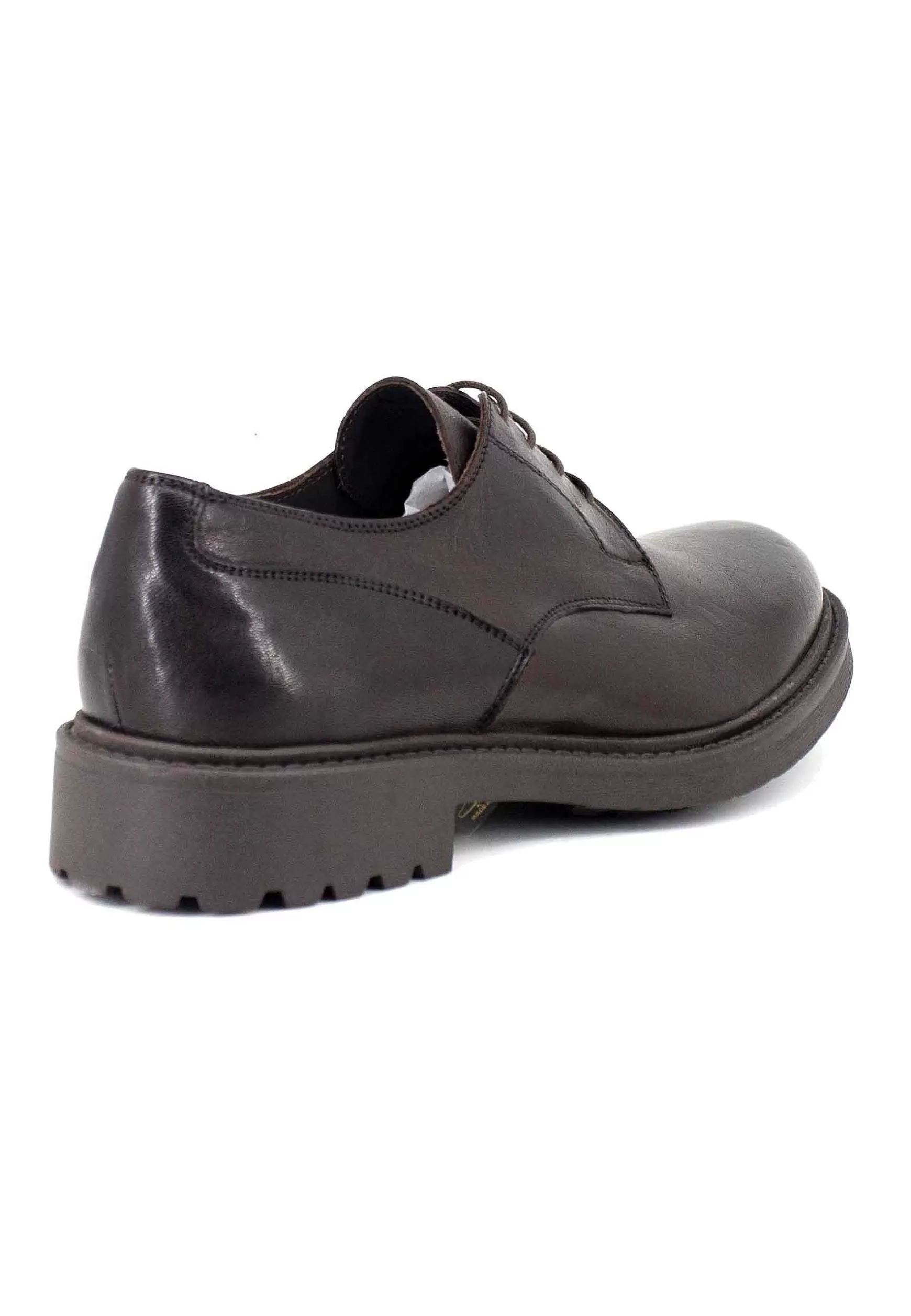 Stringate Uomo In Pelle Opaca Testa Di Moro Con Suola In Gomma*Thompson Clearance