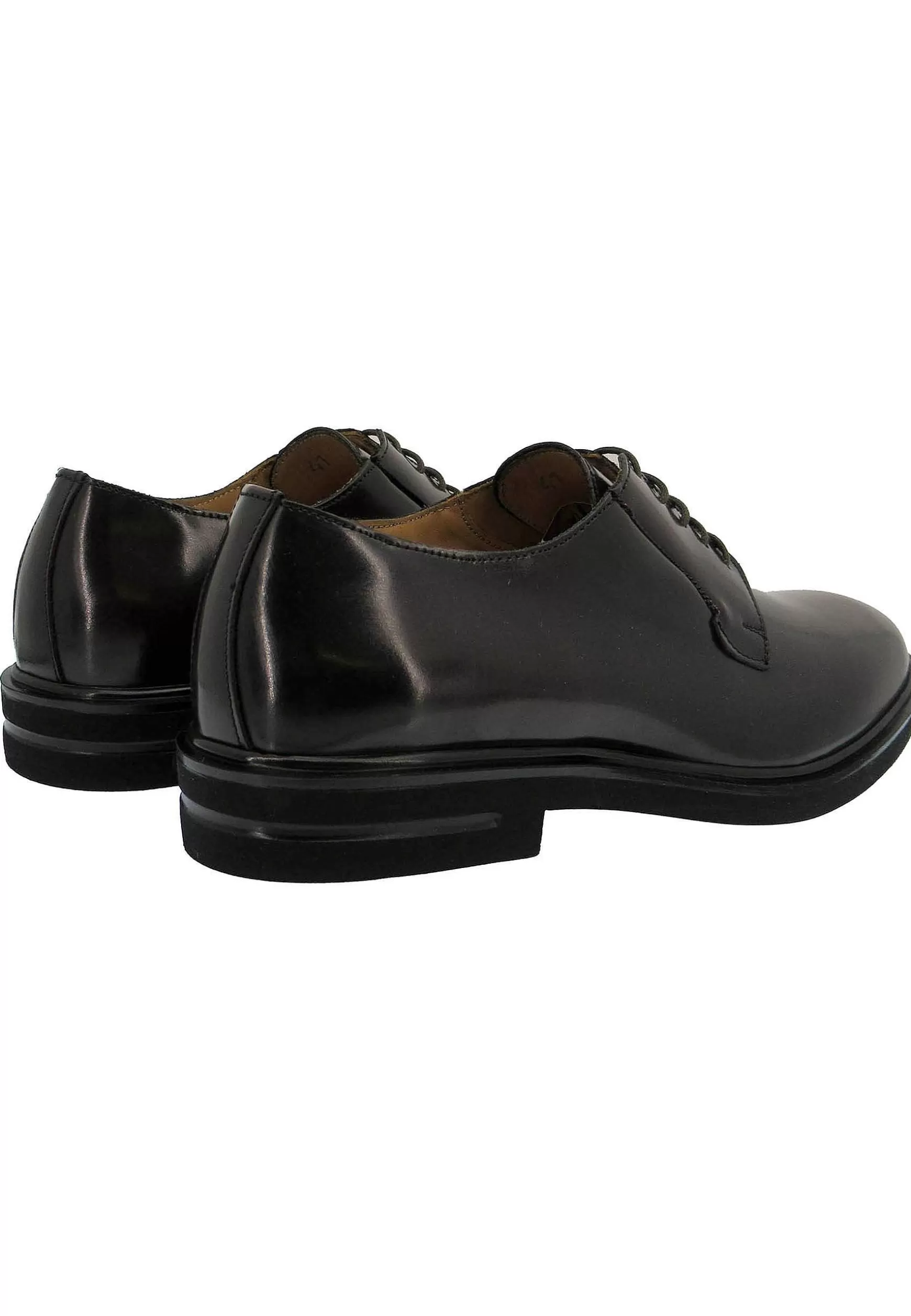 Stringate Uomo In Pelle Testa Di Moro Con Punta Tonda*Rogal Fashion