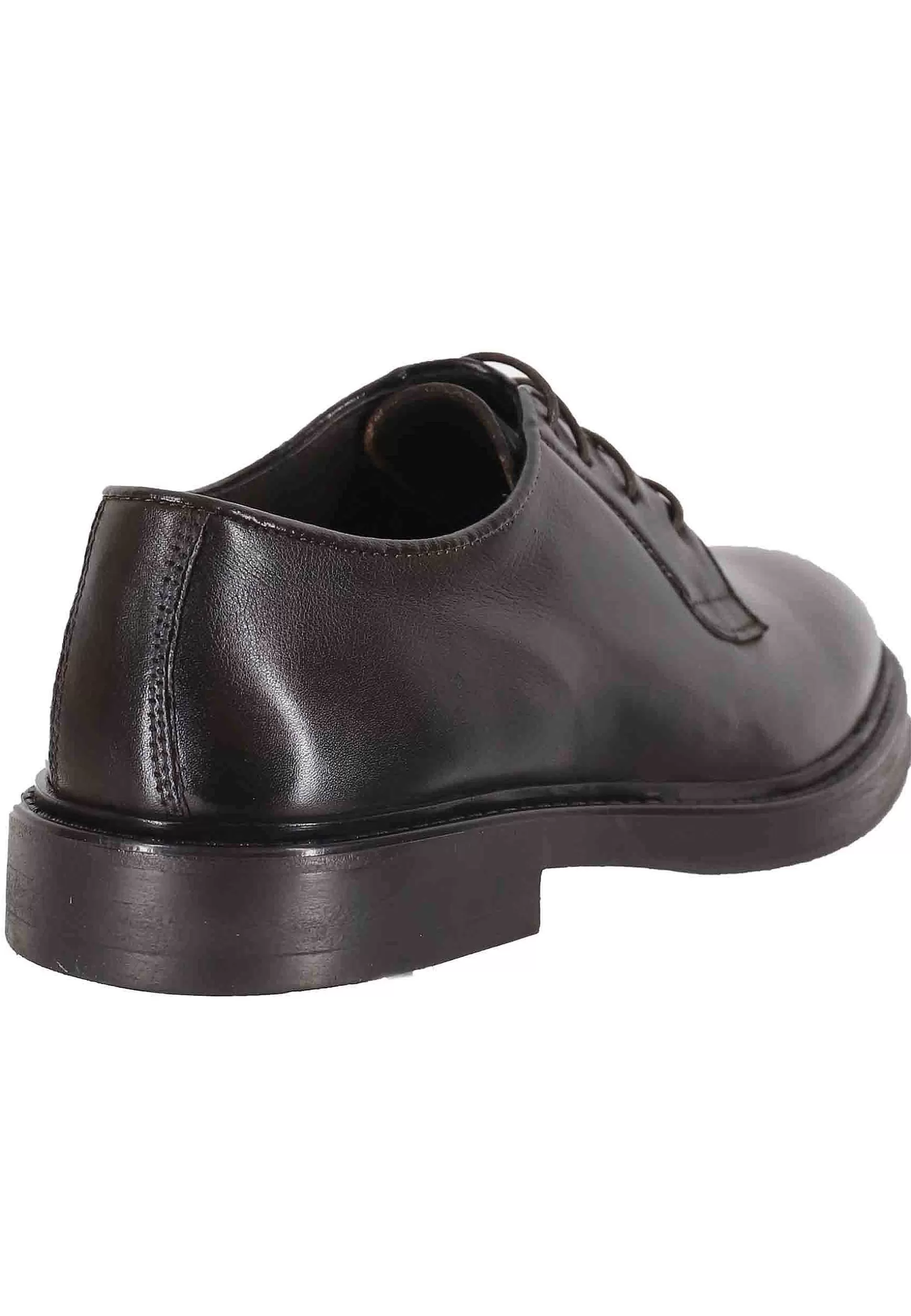 Stringate Uomo In Pelle Testa Di Moro Con Suola In Gomma** Sale