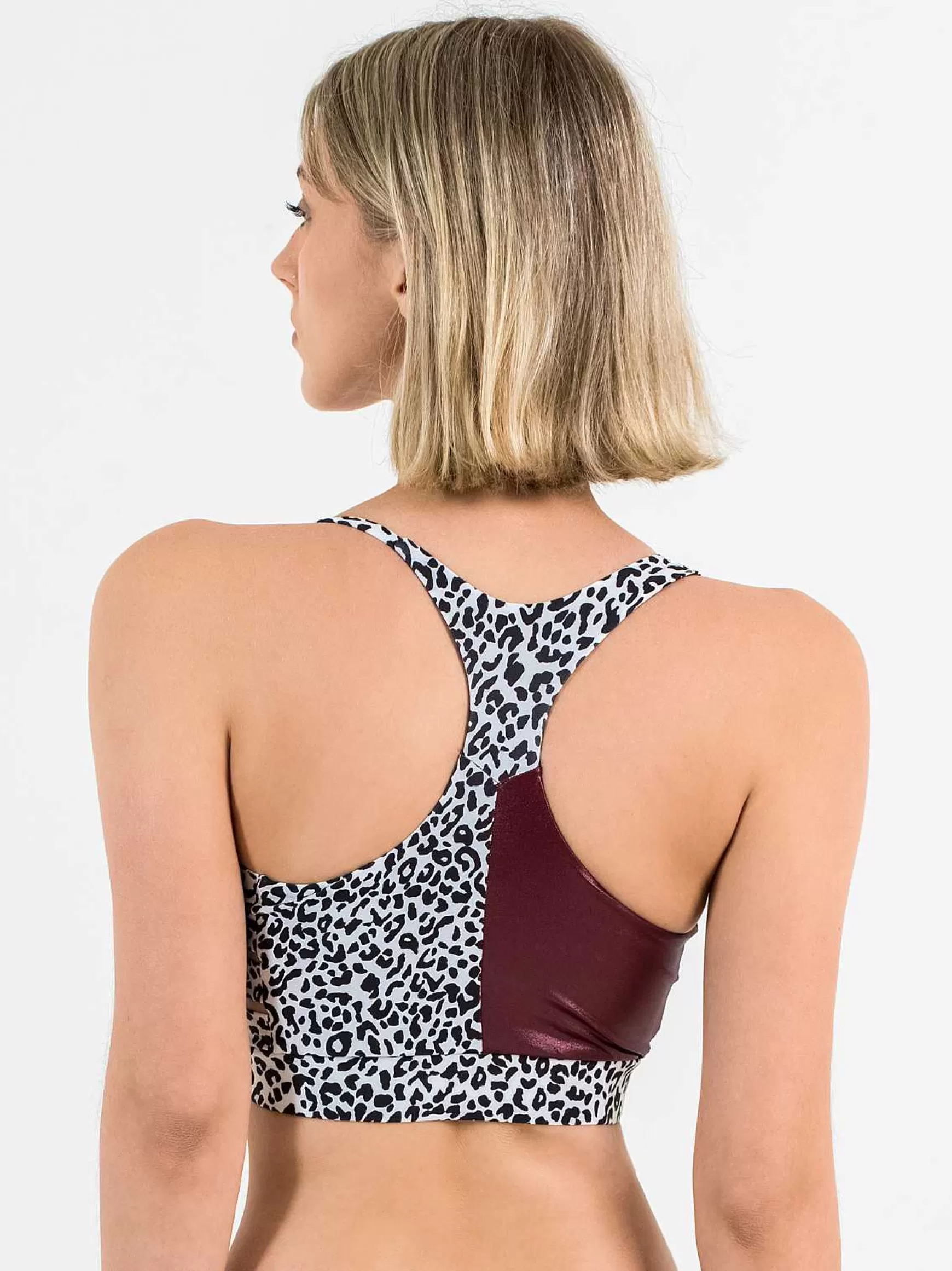 Top Donna Nika Double Face In Tessuto Luxury E Animalier*Invertika Discount