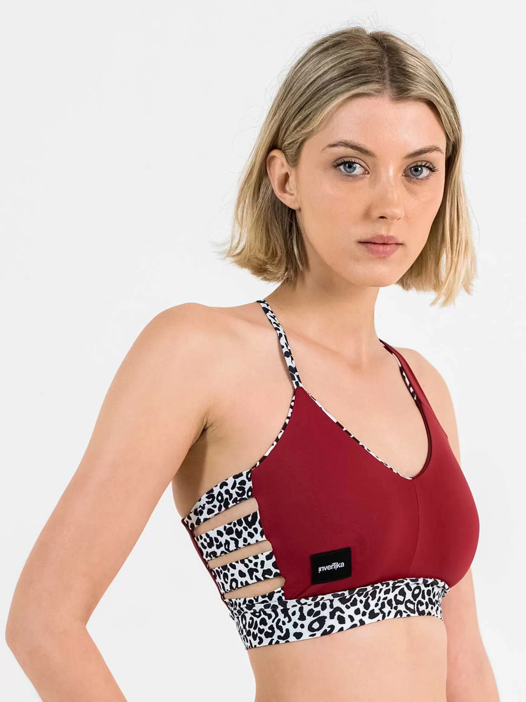Top Donna Nika Double Face In Tessuto Luxury E Animalier*Invertika Discount