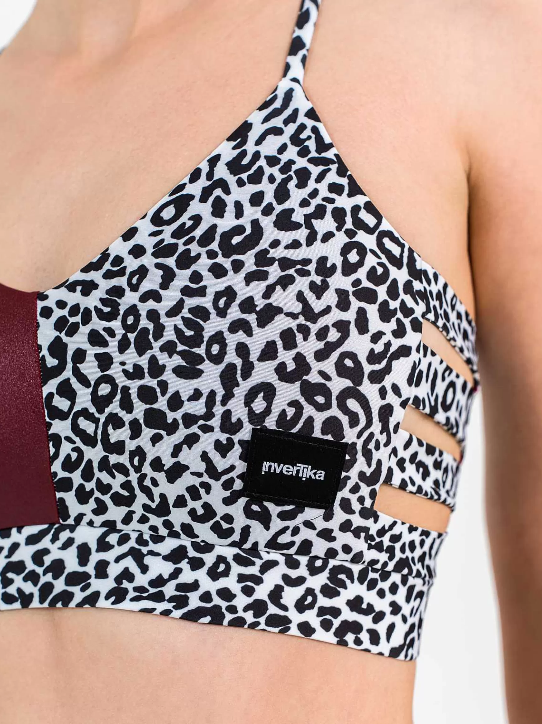Top Donna Nika Double Face In Tessuto Luxury E Animalier*Invertika Discount