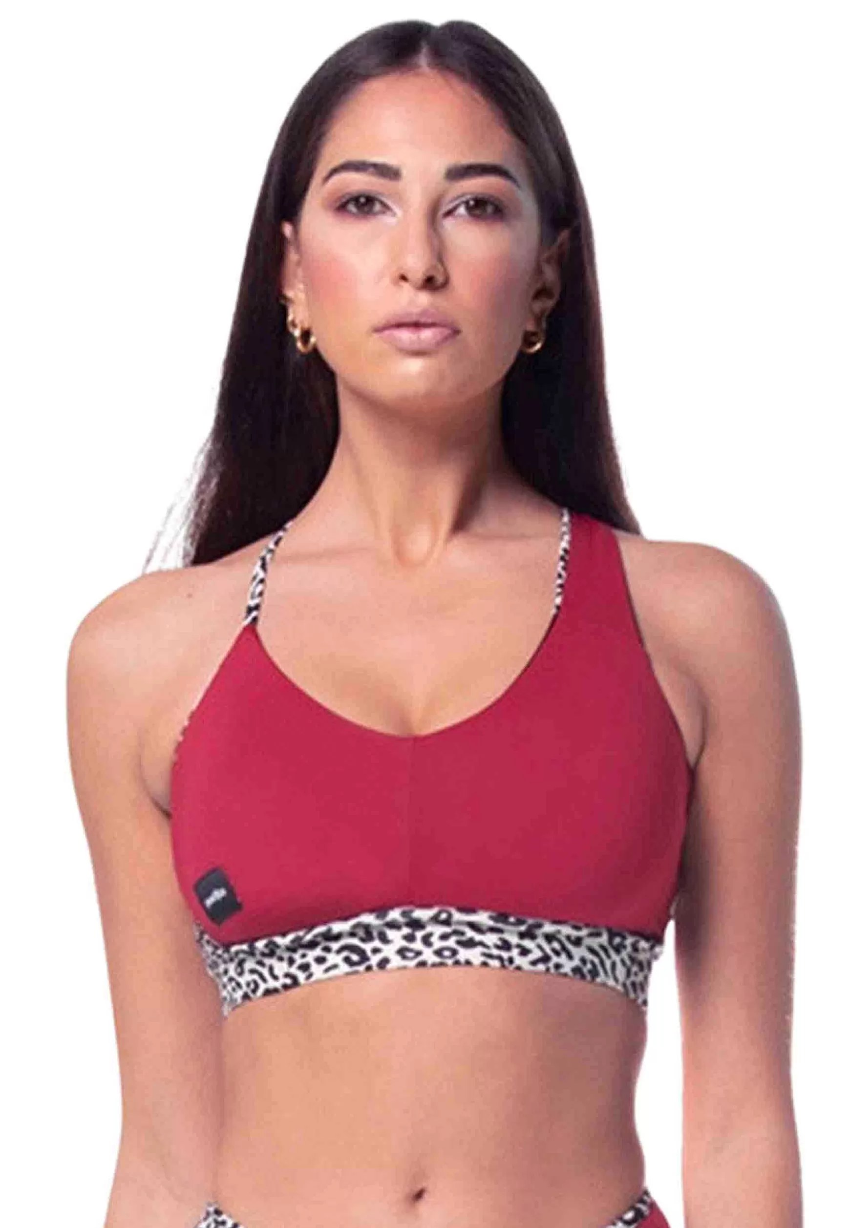 Top Donna Nika Double Face In Tessuto Luxury E Animalier*Invertika Discount
