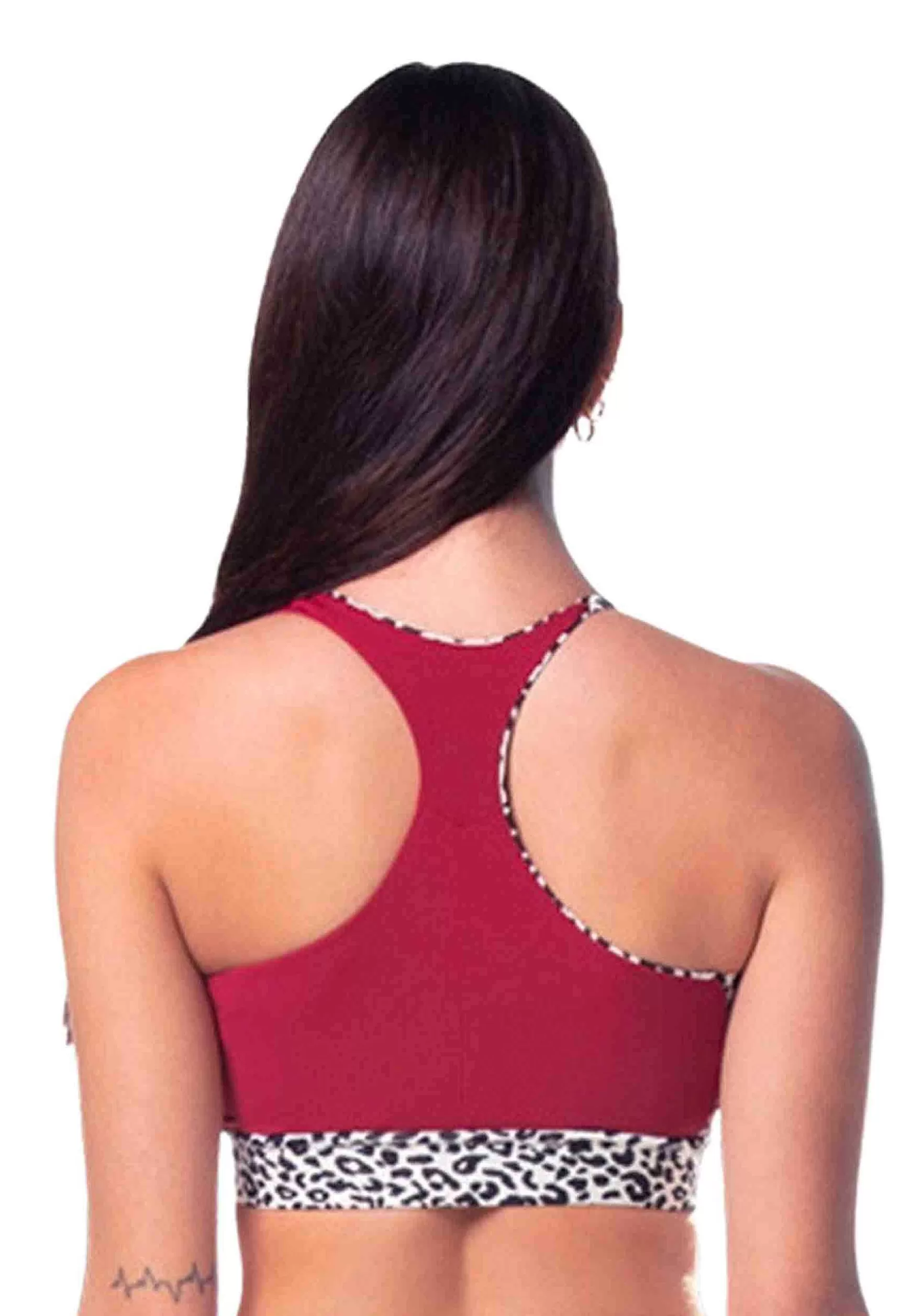 Top Donna Nika Double Face In Tessuto Luxury E Animalier*Invertika Discount