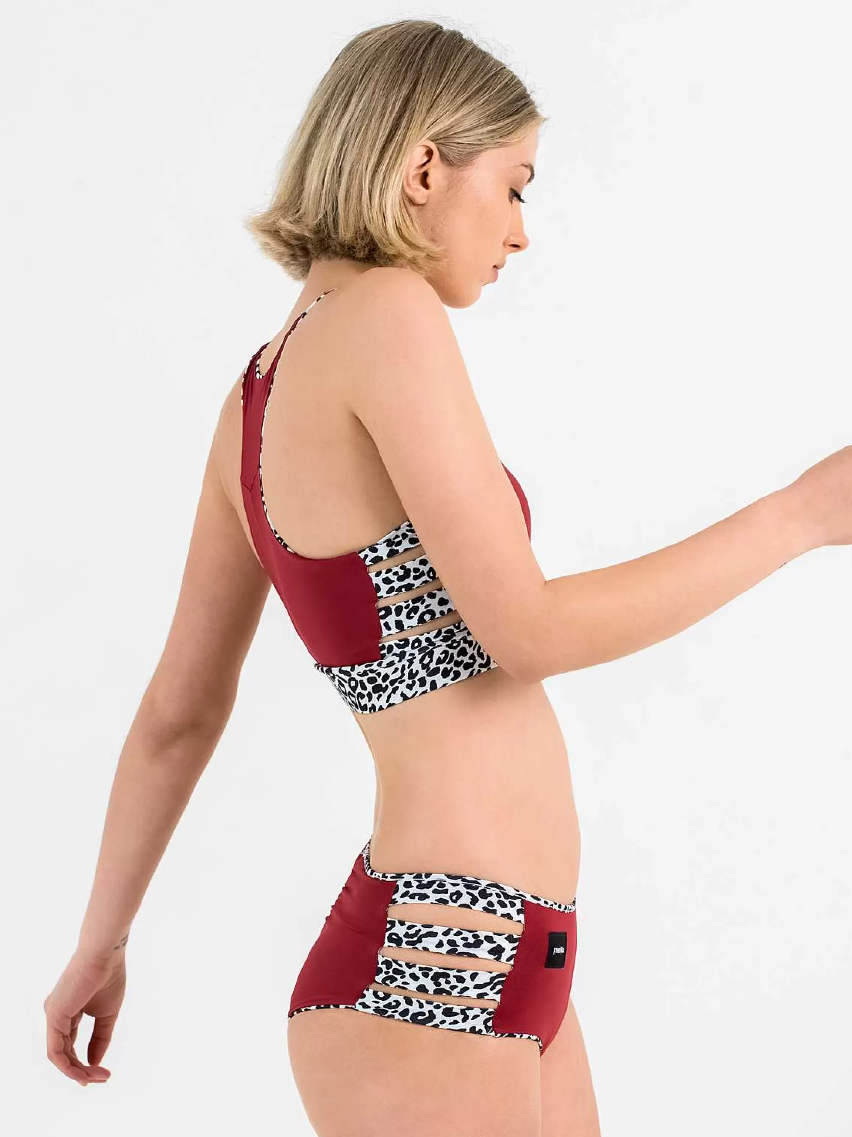 Top Donna Nika Double Face In Tessuto Luxury E Animalier*Invertika Discount