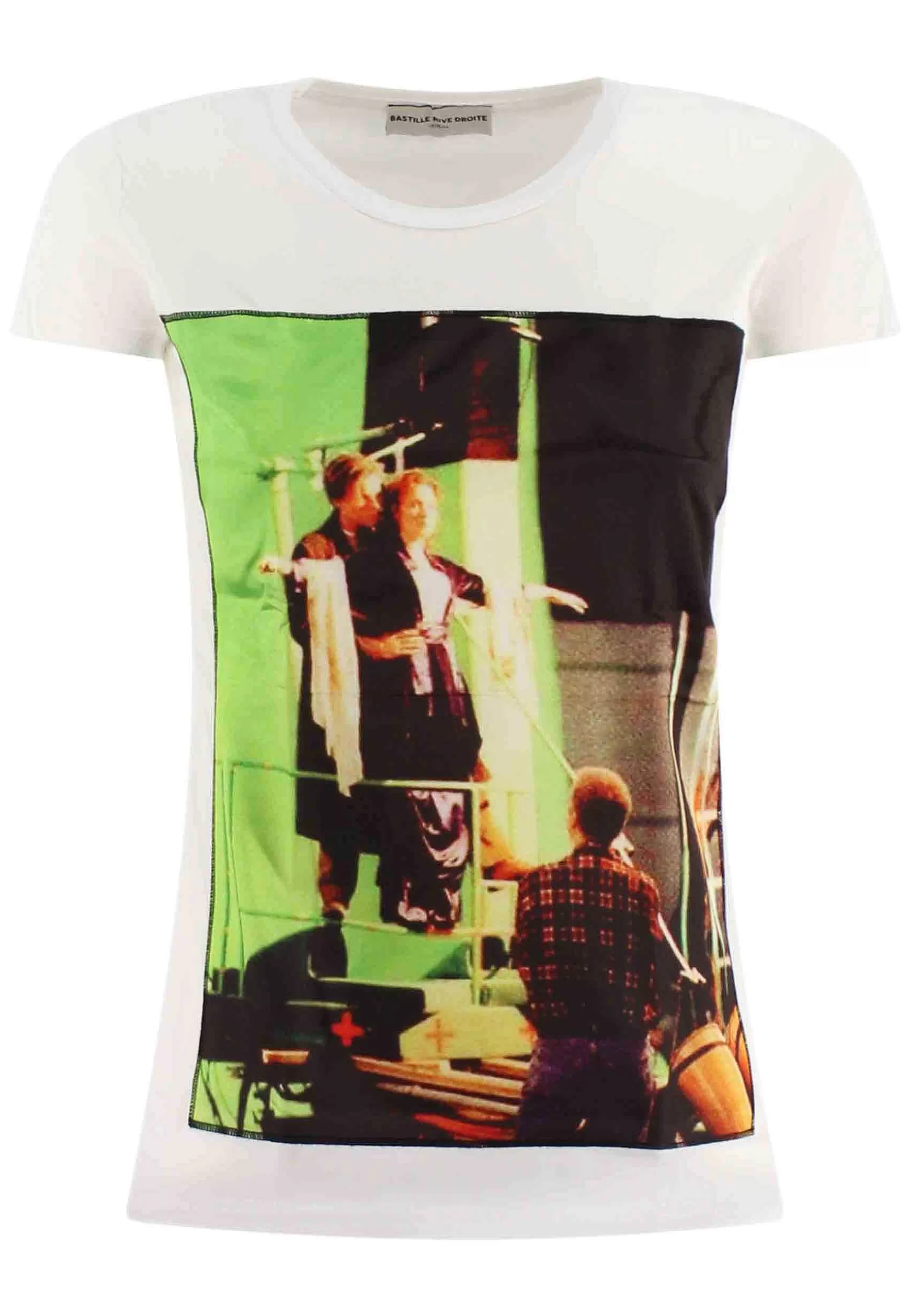 T-Shirt Donna Icons In Cotone Bianco Con Stampa In Seta*Bastille Cheap