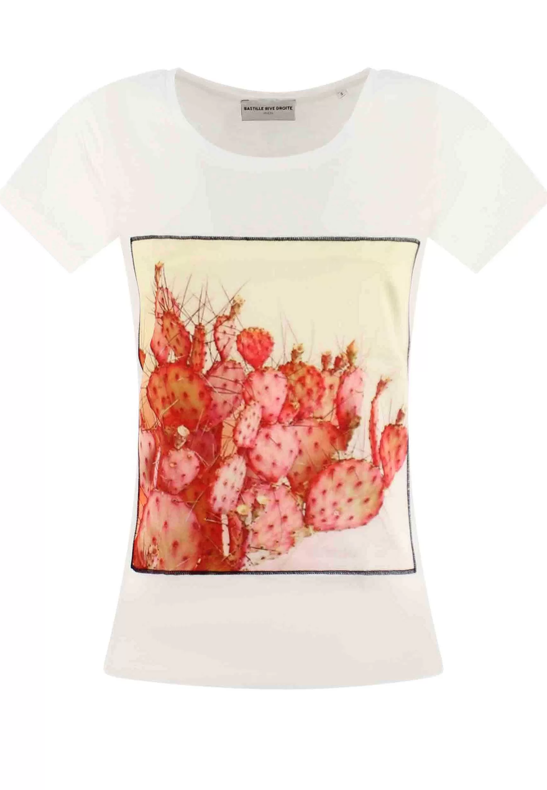 T-Shirt Donna Savage In Cotone Bianco Con Stampa In Seta*Bastille New