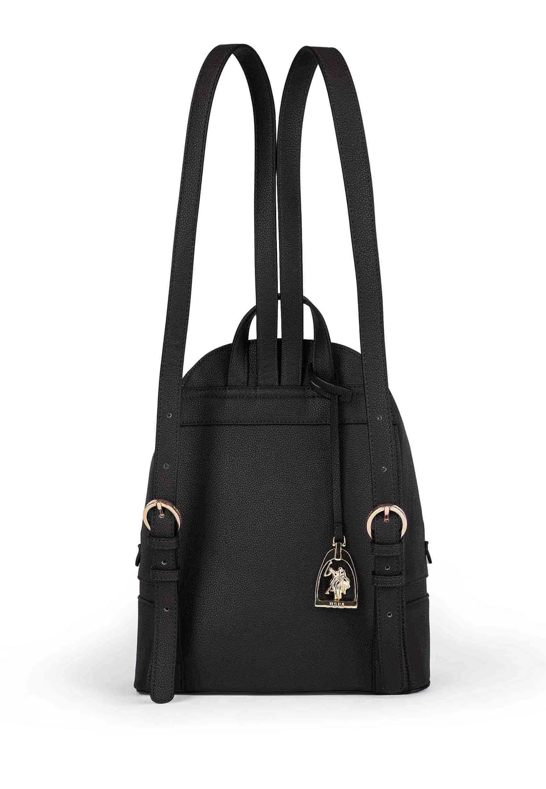 Zaino Da Donna In Eco Pelle Nero Con Tascha E Zip Jones*U.S. Polo Assn Shop