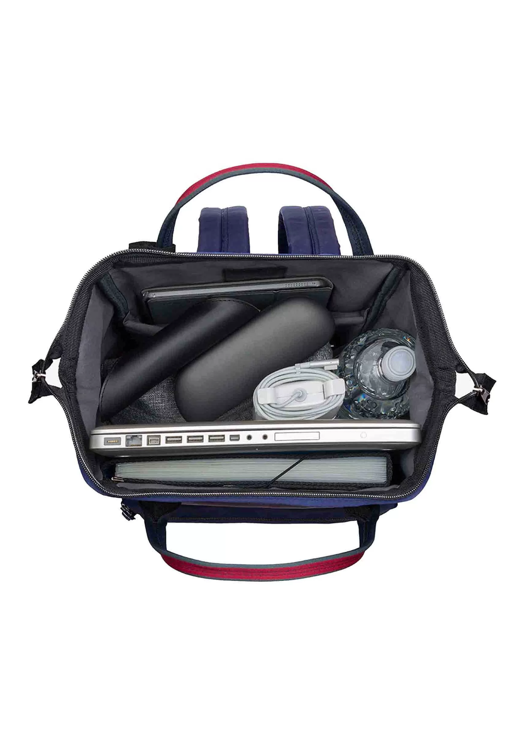 Zaino Uomo Bagpack In Nylon Blu Con Apertura Zip Limited Edition*Extrò Hot