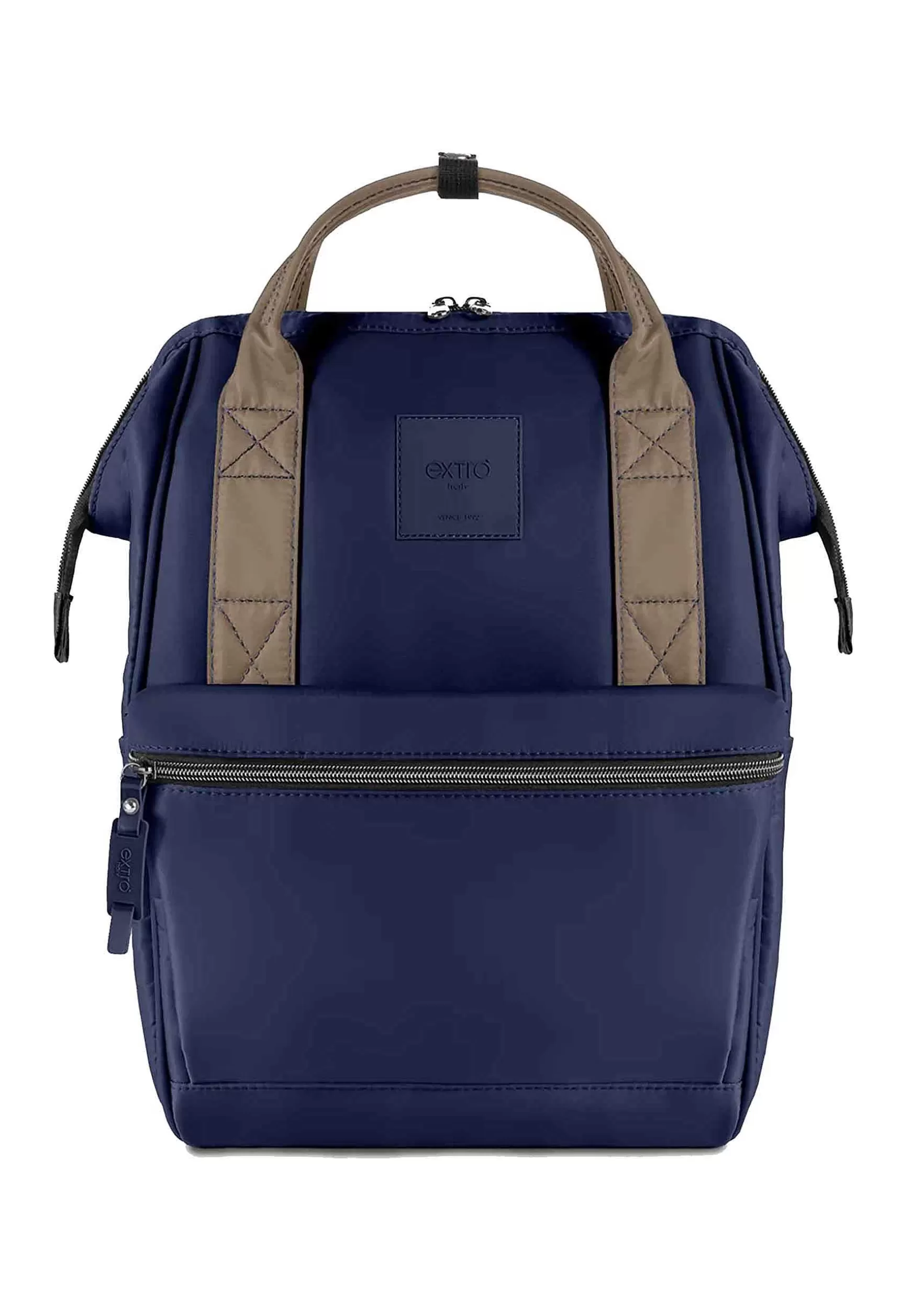 Zaino Uomo Bagpack In Nylon Blu E Kaki Con Apertura Zip*Extrò Discount